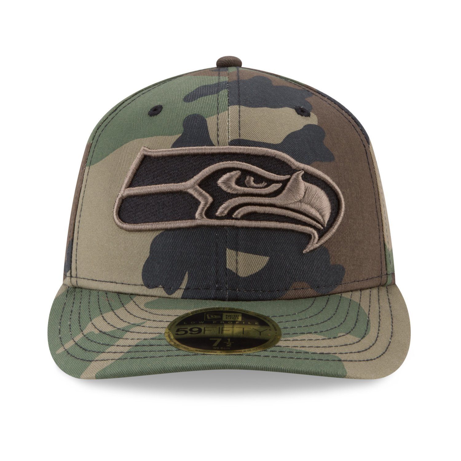 New Era Fitted Cap 59Fifty Profile woodland Low Seattle Seahawks Teams NFL