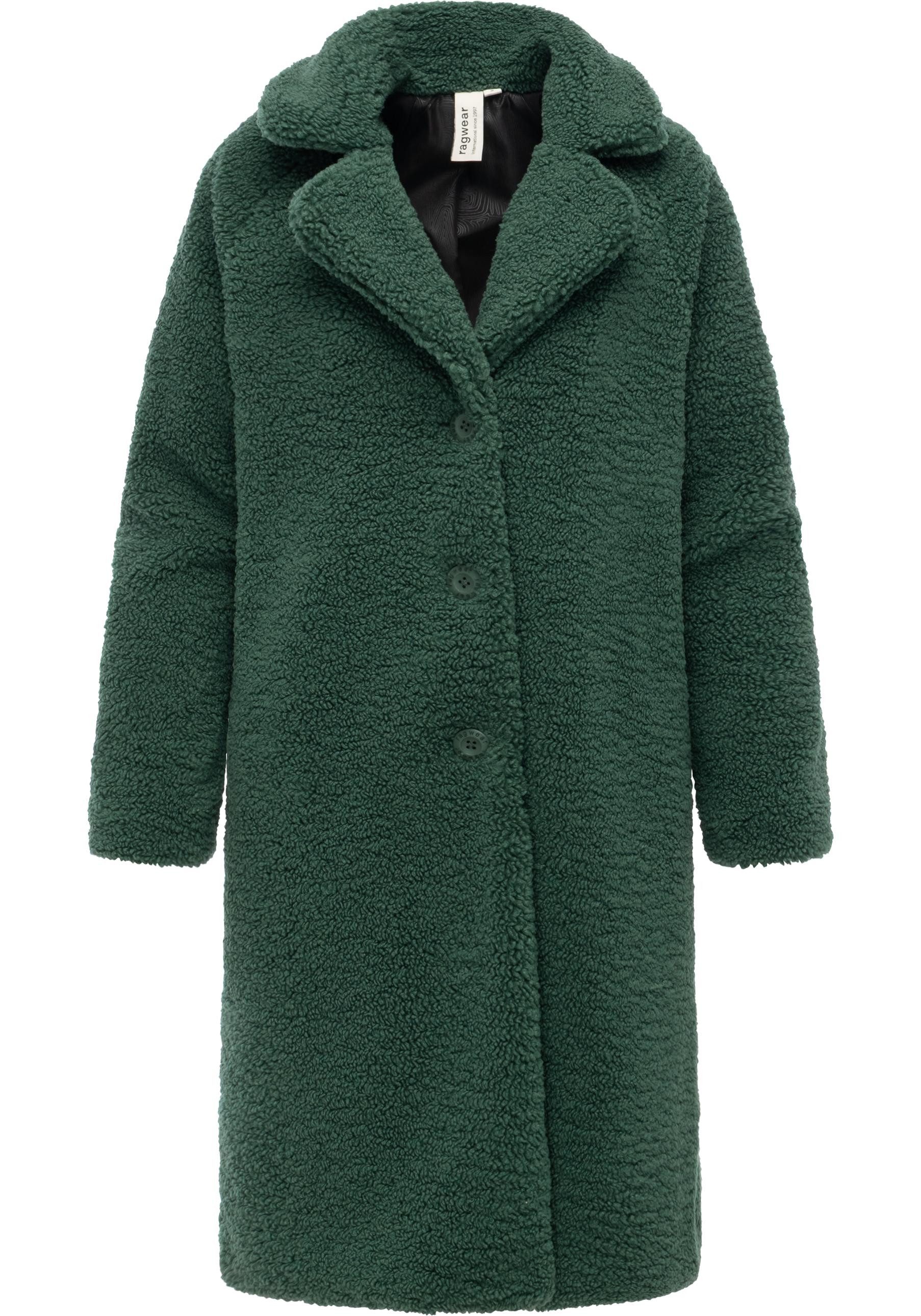 Ragwear Fellimitatmantel Tedyco YOUMODO flauschige Übergangsjacke aus kuscheligem Teddyfleece