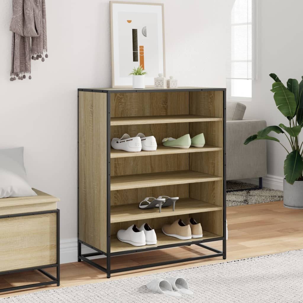 vidaXL Schuhregal Schuhschrank Sonoma Eiche 75x38x97,5 günstig online kaufen