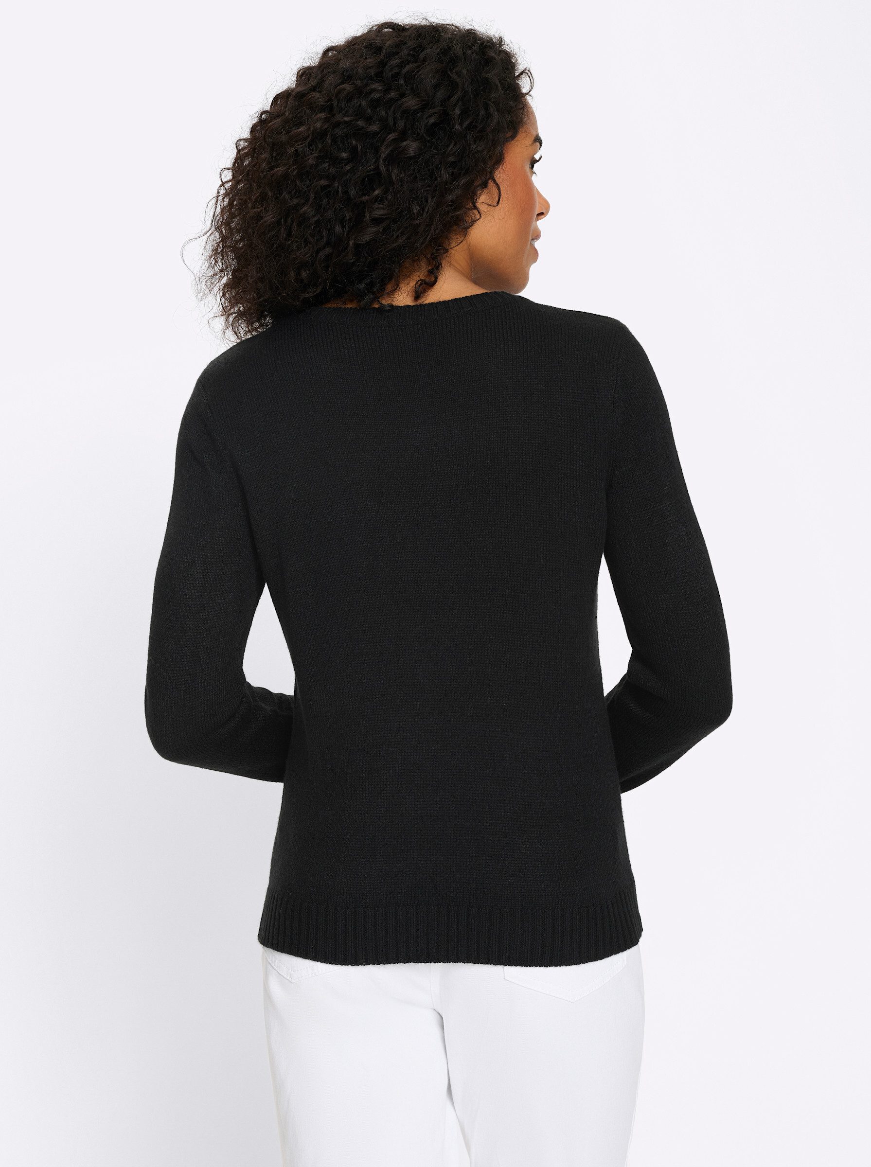 Sieh an! Strickpullover Langarm-Pullover Langarm Jacquard, Jersey günstig online kaufen