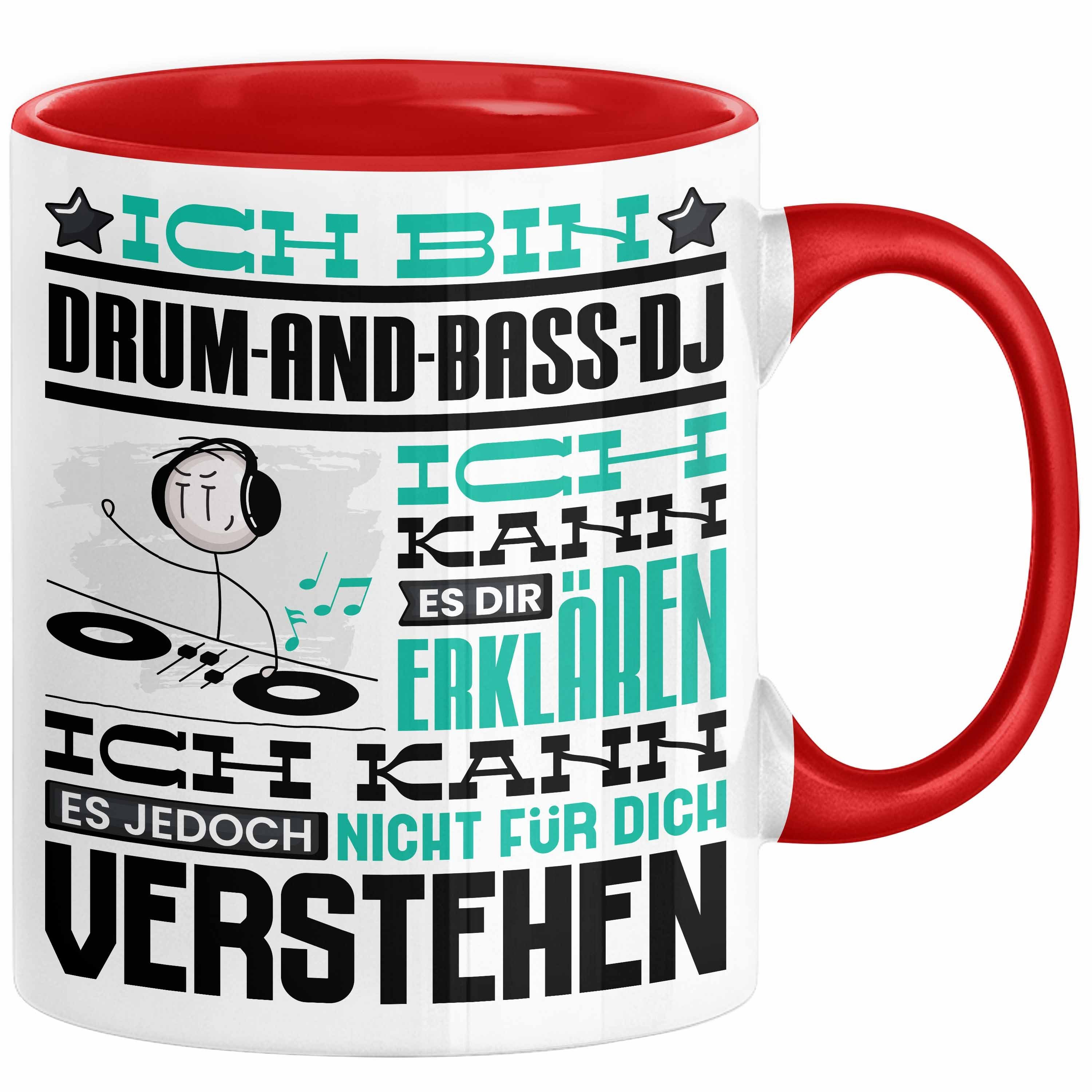 Tasse Drum-and-Bass-DJ Geschenk Tasse Lustige Geschenkdiee für einen Drum-an