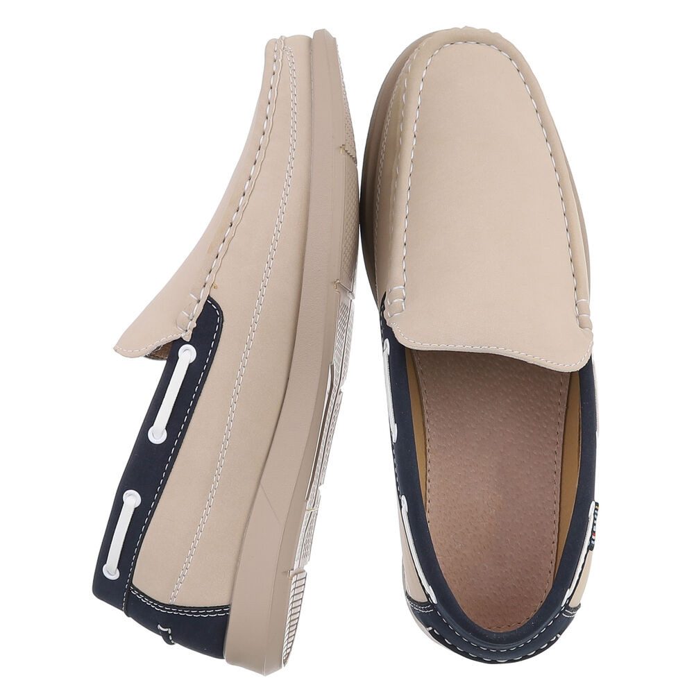 Coolwalk Bequeme Freizeitschuhe für Herren - Modern, Stilvoll, Vielseitig Slipper (89229267) Flach Slipper in Beige