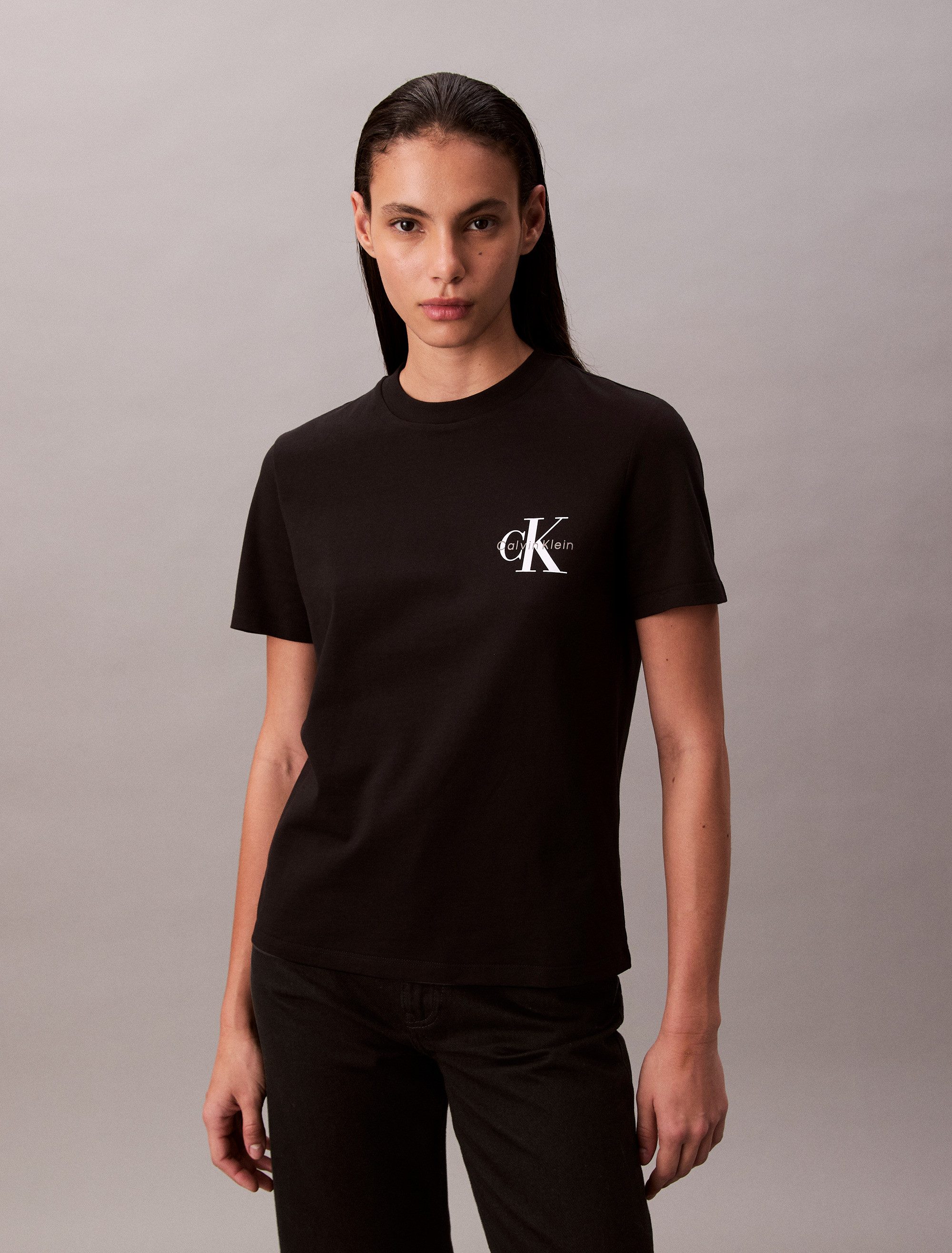 Calvin Klein Jeans T-Shirt A- Logo günstig online kaufen