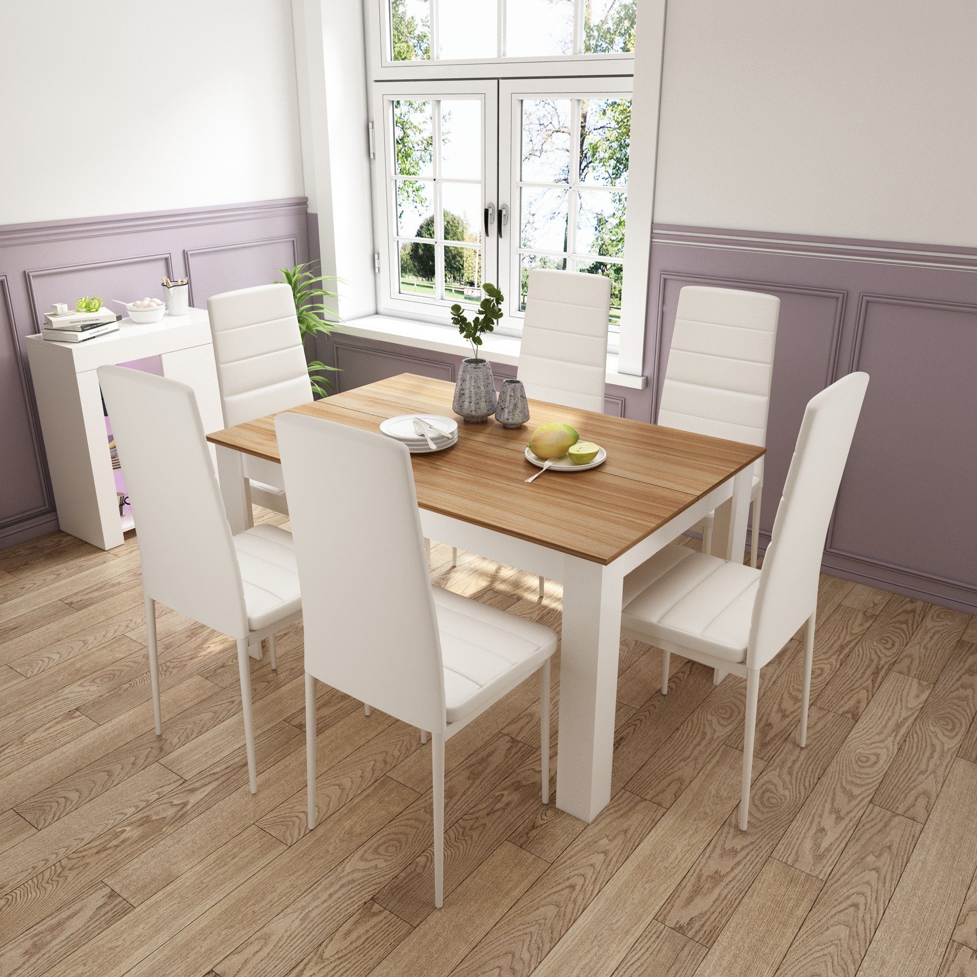 Mondeer Esstisch Esszimmertisch, Stilvoll und langlebig 138 x 90 x 75cm