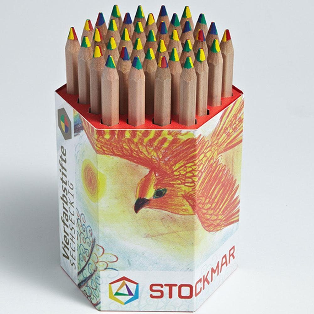 Stockmar Buntstift Vierfarbstift, Stk