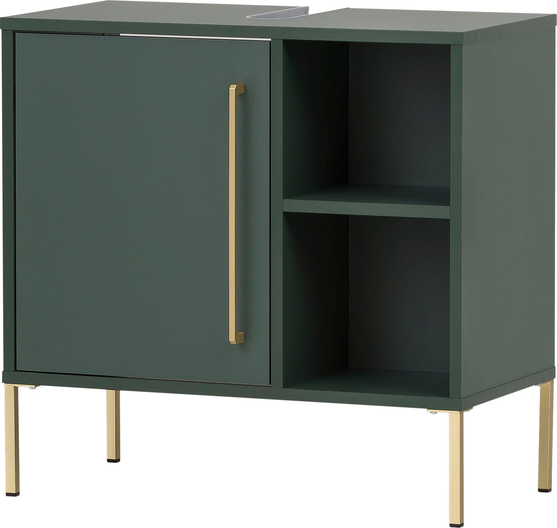 welltime Waschbeckenunterschrank Kent, Waschbeckenunterschrank, Made in Germany, B: 65 cm Solide Verarbeitung - Dieses Produkt ist in Deutschland gefertigt