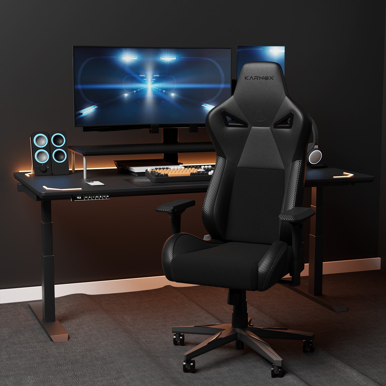 KARNOX Gaming-Stuhl Legend (Einzelstuhl), Ergonomischer Stuhl mit 4D Armleh günstig online kaufen