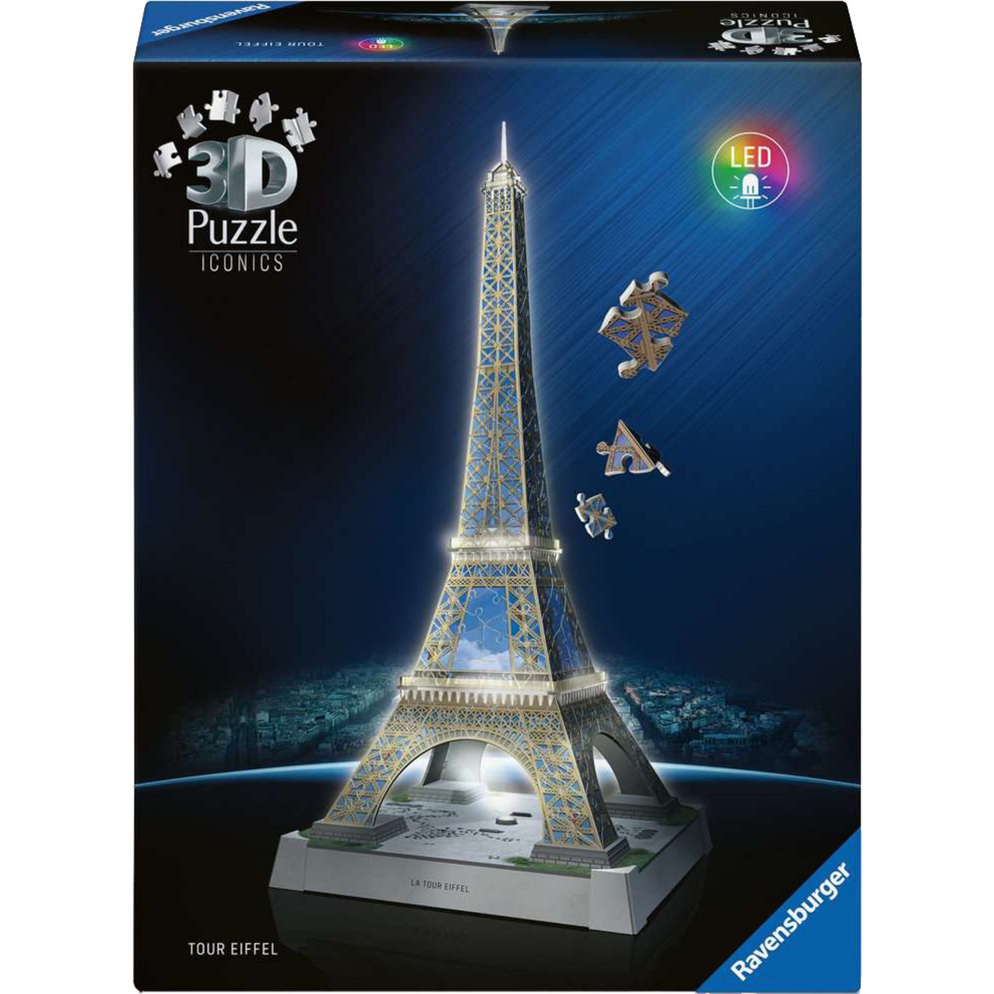 Ravensburger Puzzle Ravensburger 3D Puzzle Iconics: Eiffelturm - mit, 216 P günstig online kaufen