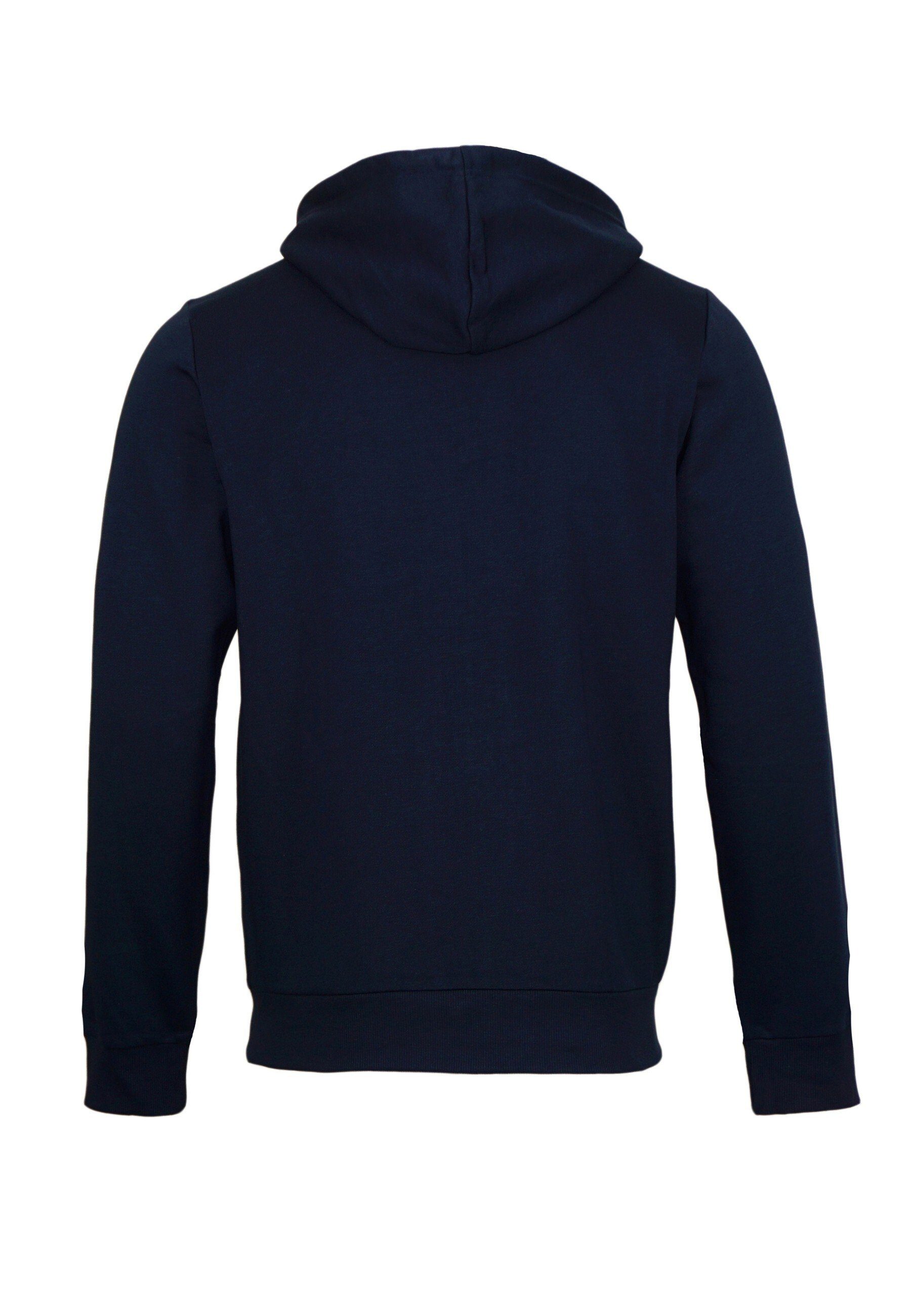 Kapuze mit Emporio dunkelblau Knit Sweatshirt (1-tlg) Armani Sweatjacke Hoodie
