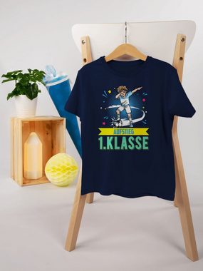 Shirtracer T-Shirt Aufstieg 1. Klasse Junge Dabbing Einschulung Junge Schulanfang Geschenke