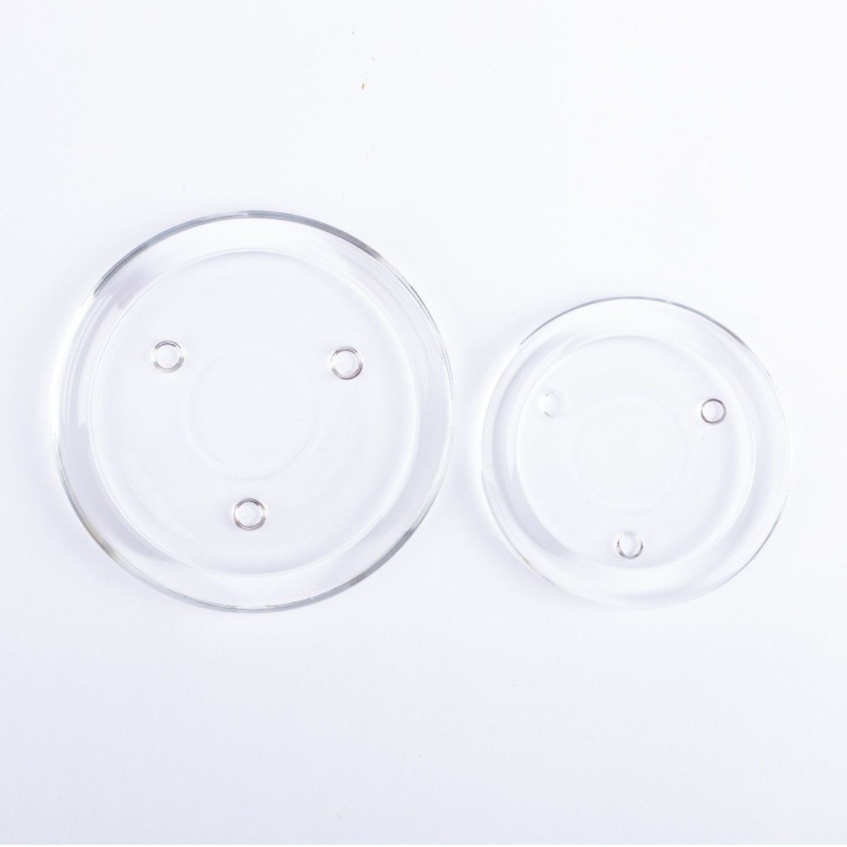 INNA-Glas Glasuntersetzer Runder Kerzenuntersetzer VINCENTIA aus Glas, klar, Ø14 cm – Bild 3 von 5