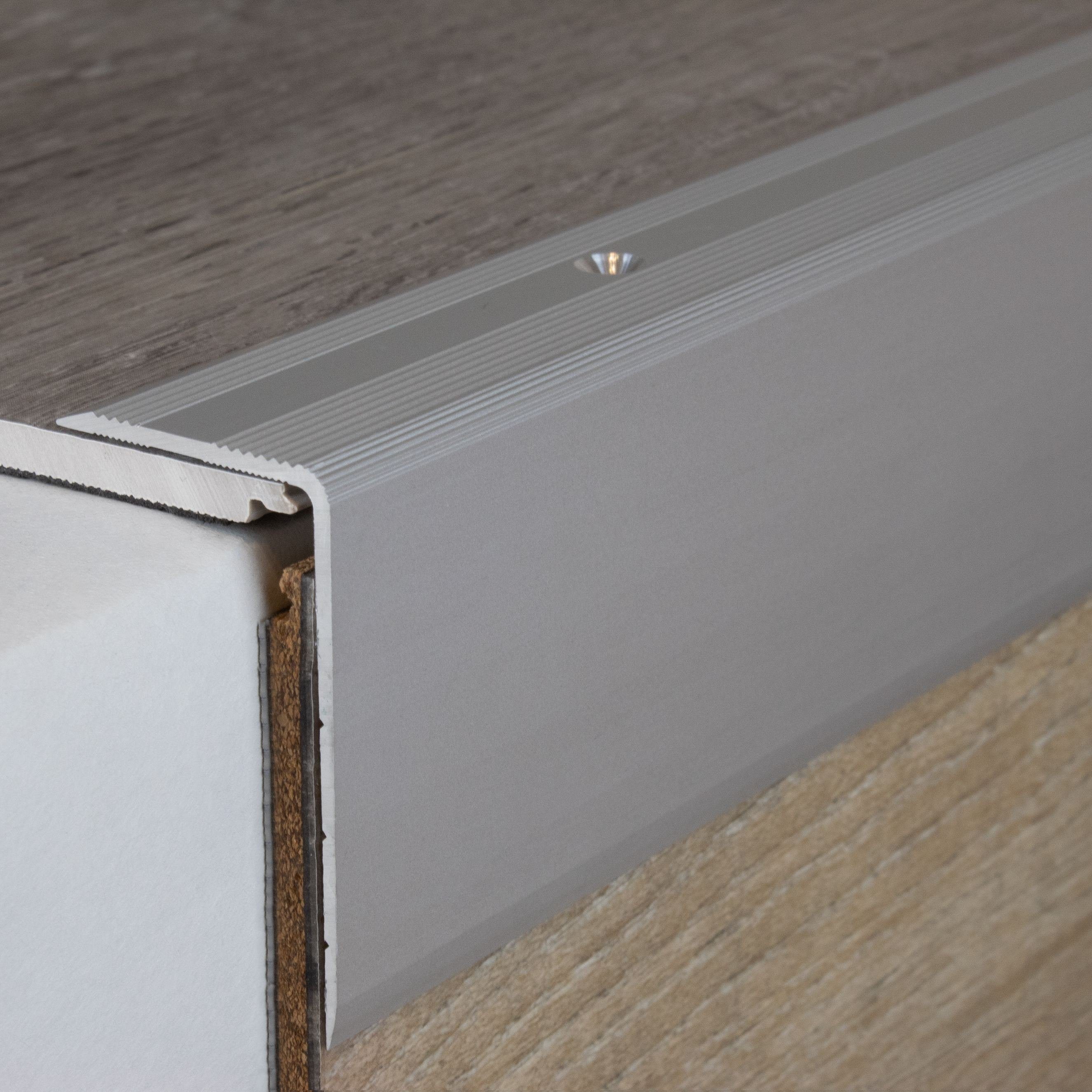 PROVISTON Treppenkantenprofil Aluminium, 30 x 22-52 günstig online kaufen