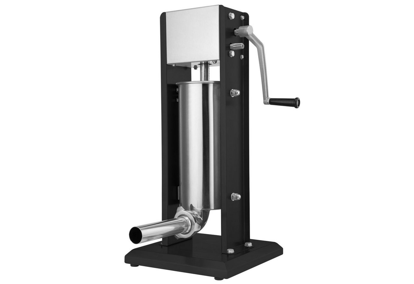 Zelsius Wurstfüllaufsatz Profi Wurstfüllmaschine, 5 Liter, schwarz, Edelstahl
