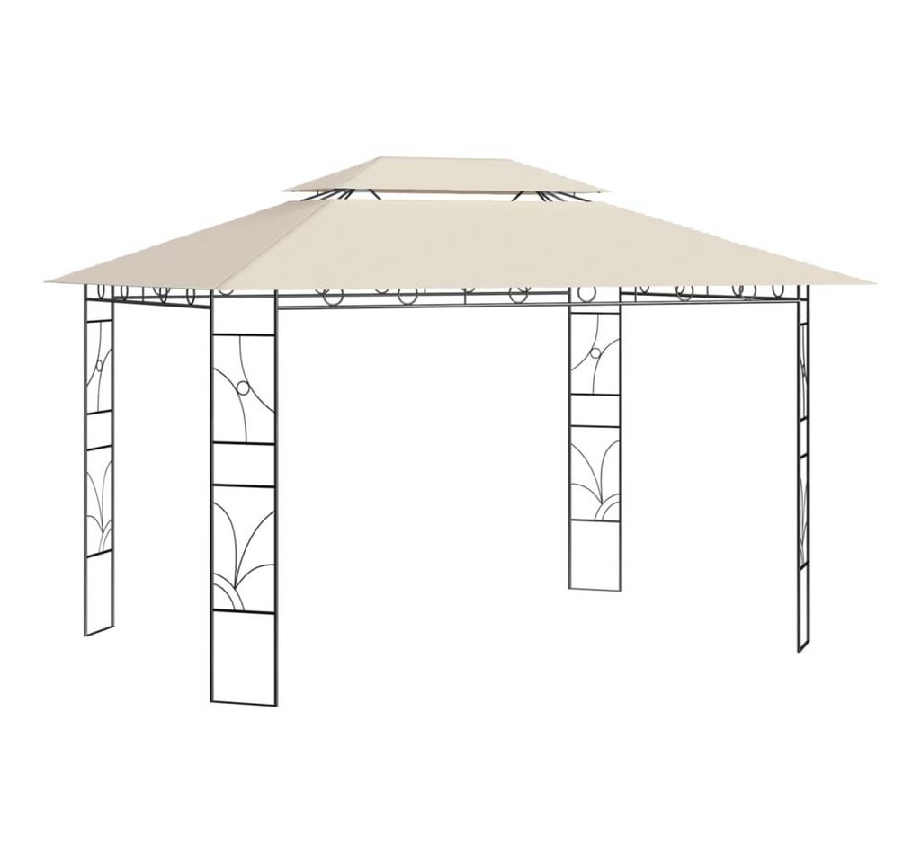 Thumbnail - vidaXL Pavillon, Partyzelt 4x3x2,7 m Creme 160 g/m²