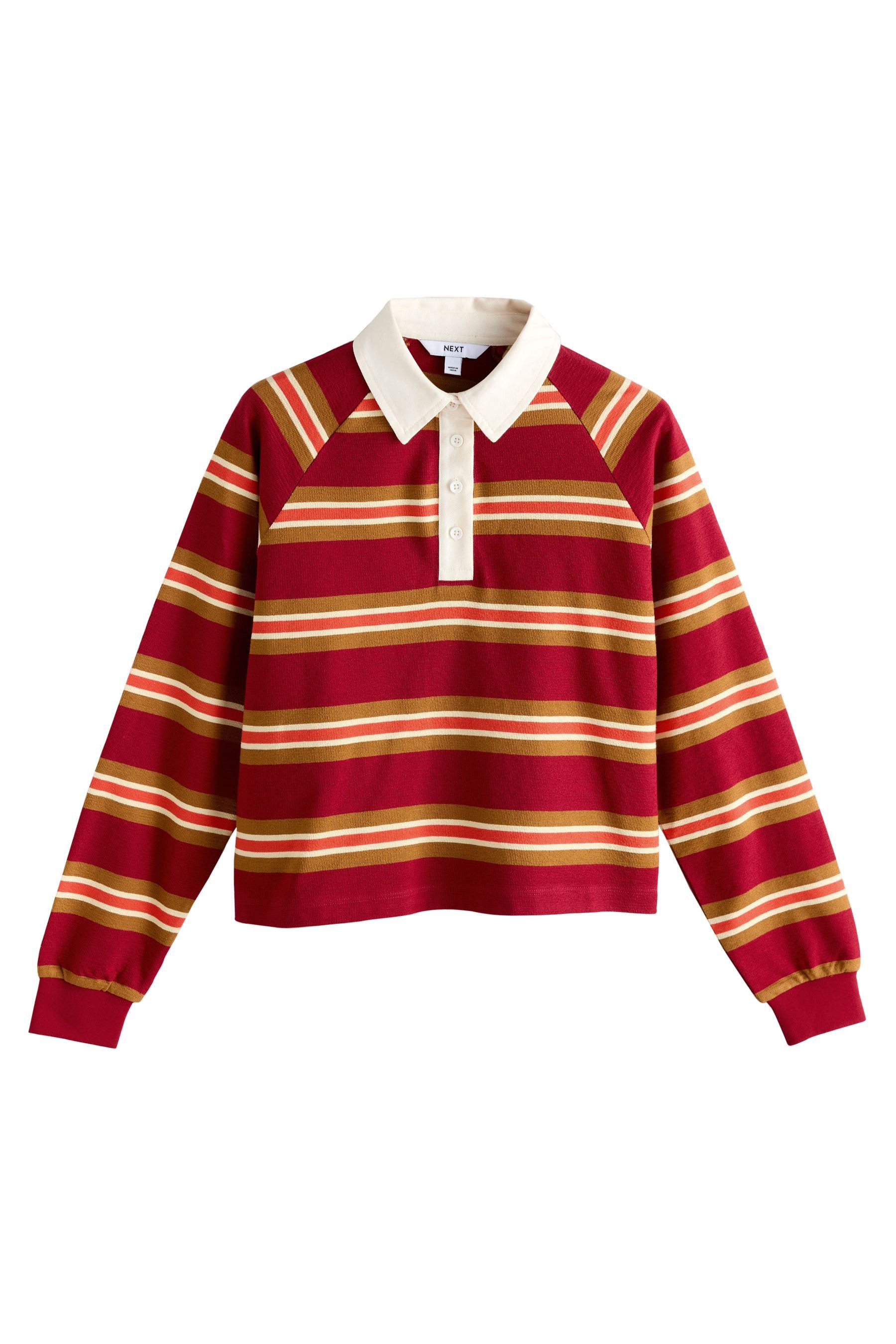 Next Poloshirt Polopullover mit Rugbystreifen und günstig online kaufen