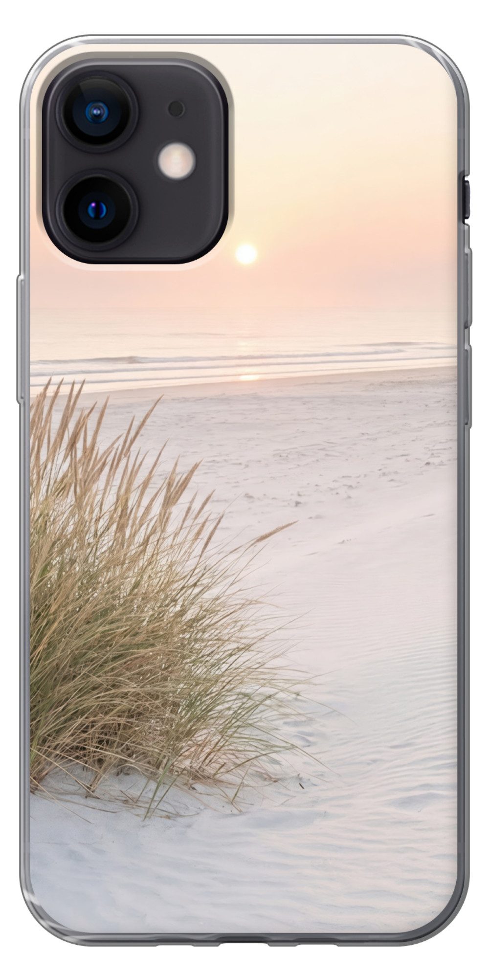 MuchoWow Handyhülle für Apple iPhone 12 Horizont - Dünenlandschaft - Sand, Smartphone-Bumper, Print, Handy Schutzhülle Dünn