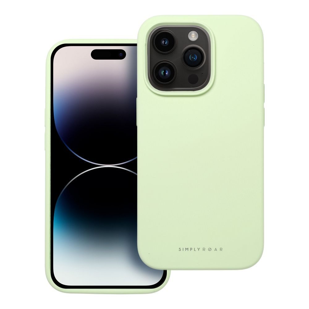 ROAR Handyhülle Cloud-Skin Case Kompatibel mit iPhone 17 Hellgrün 6,3 Zoll, Silikon Case mit Innenpolsterung und integrierter Verstärkung