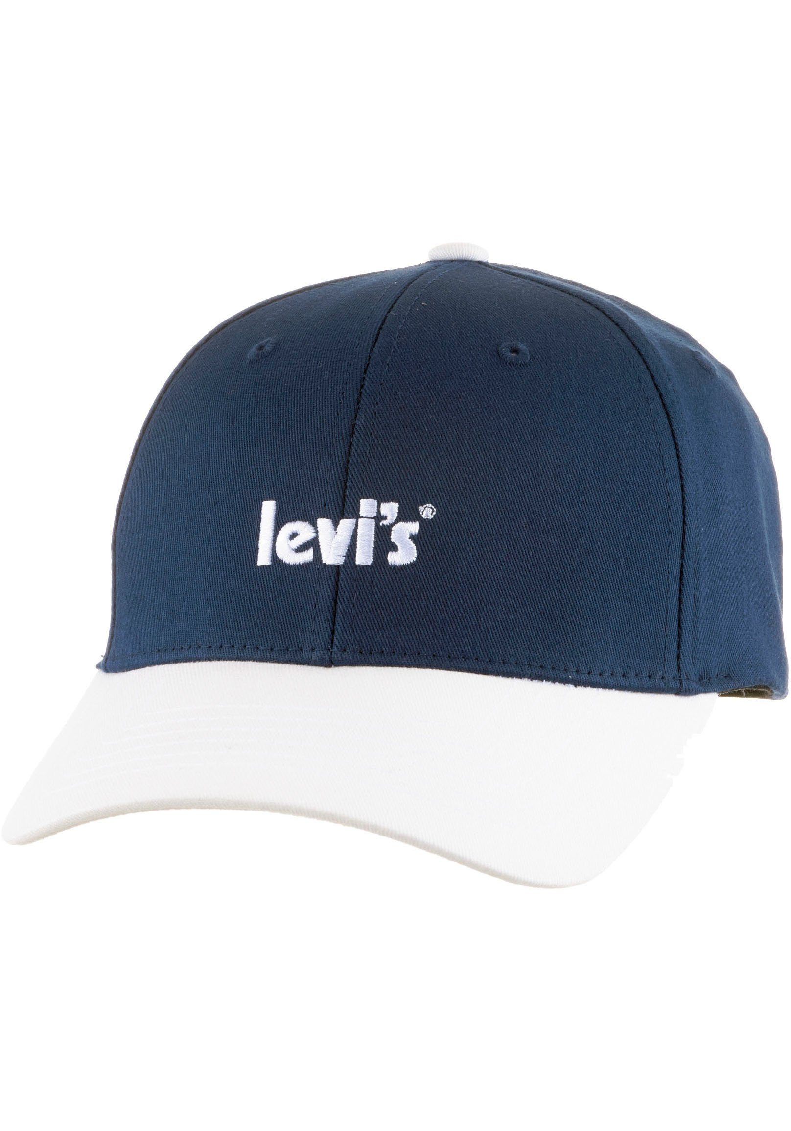 Levi's® Baseball Cap UNISEX Poster Cap marine Logo Flexfit