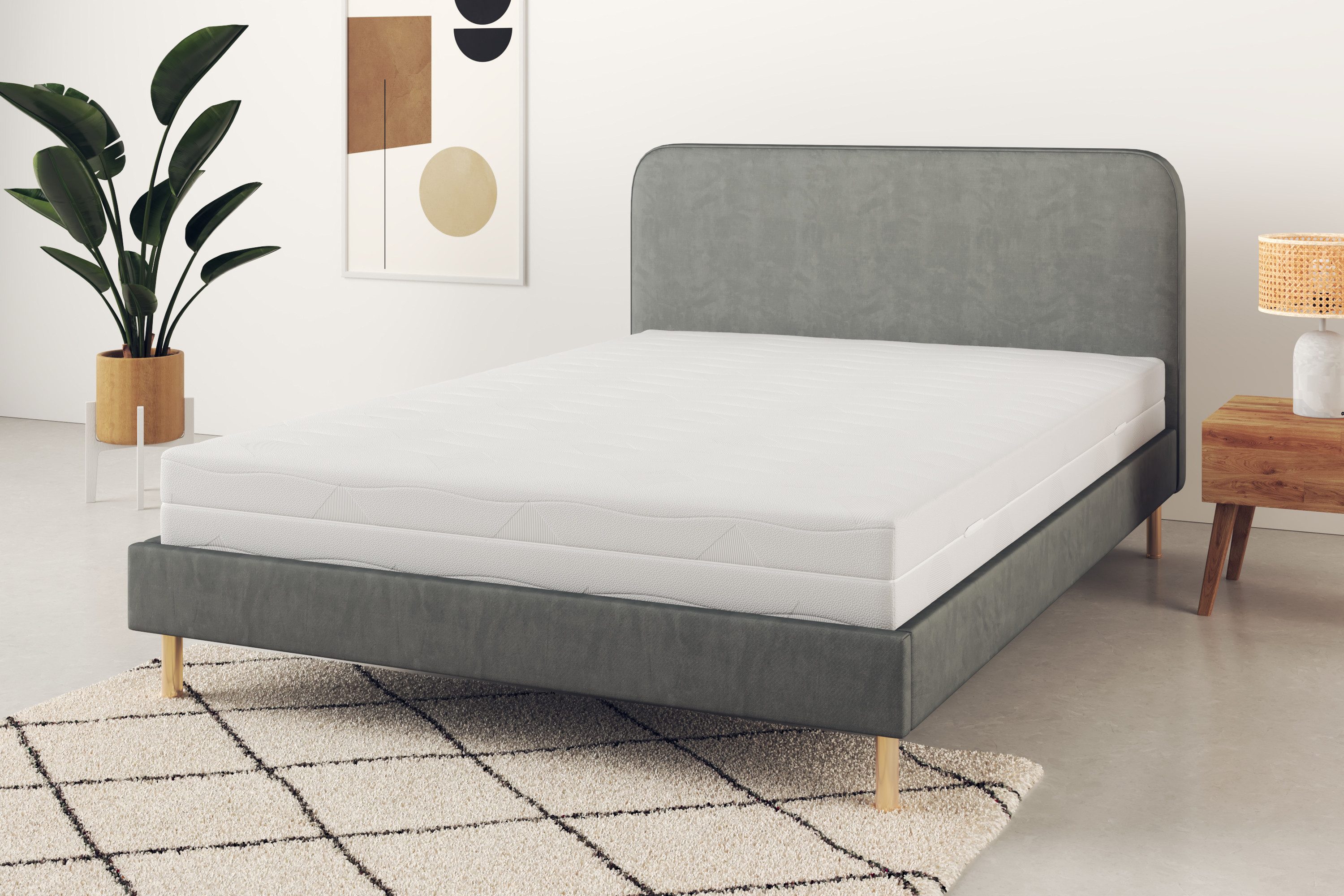 Taschenfederkernmatratze NEUHEIT: Lasse, 7 Zonen Matratze 90x200, 140x200 cm, langlebige Qual., Älgdröm, 22 cm hoch, Matratze H2, H3 & H4, atmungsaktiv, Hausstauballergiker geeignet