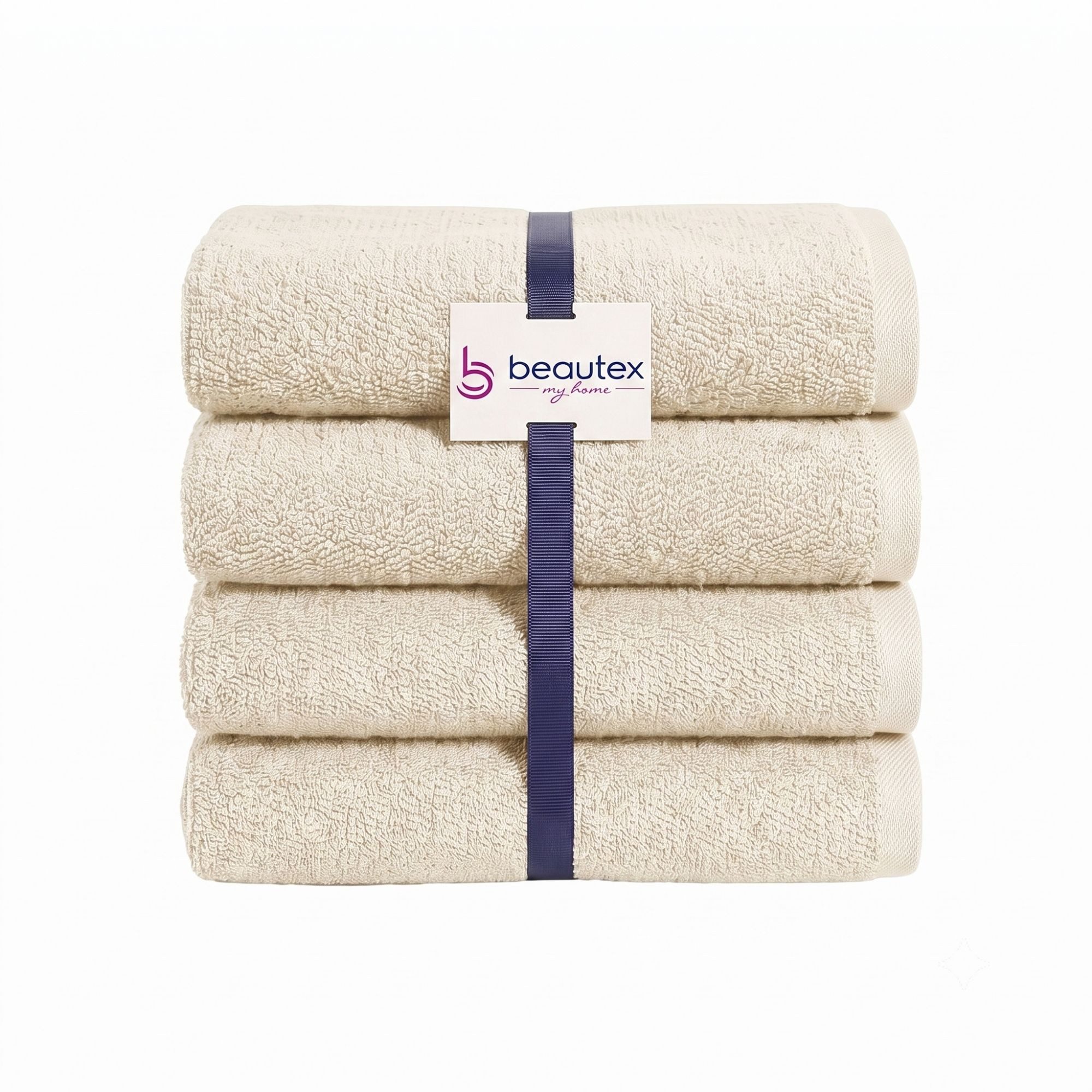 Beautex Handtuch Set, Premium Frottier Sets, 100% Baumwolle 550g/m², Multischlaufen-Optik, Frottier, saugstark, weich, flusenfrei, schnelltrocknend, schadstoffgeprüft