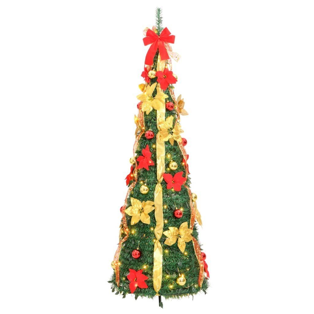 LED Baum LEDs Künstlich 150 180 cm vidaXL Pop-Up-Weihnachtsbaum Grün