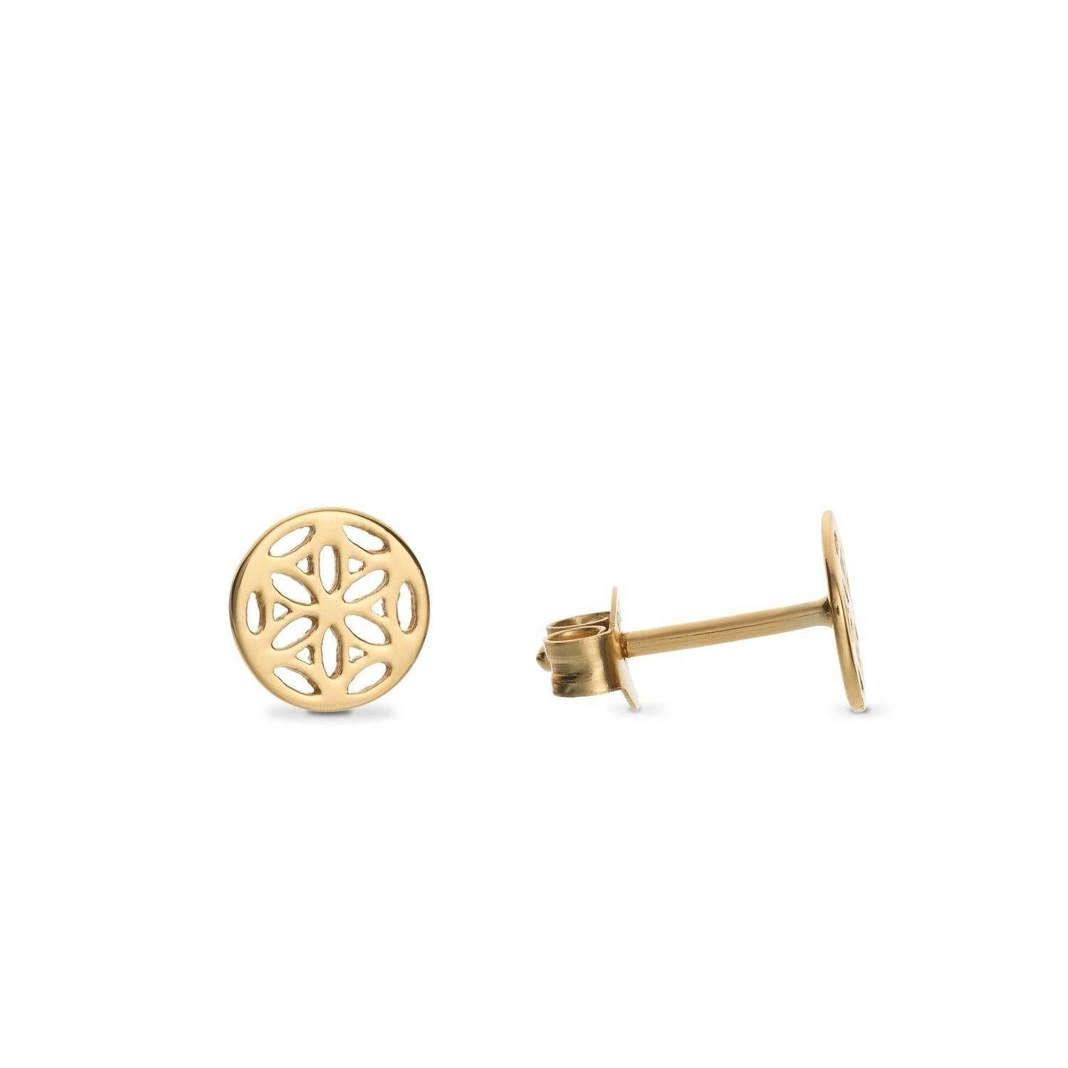 iz-el Paar Ohrstecker Ohrringe Gold Lebensblume günstig online kaufen