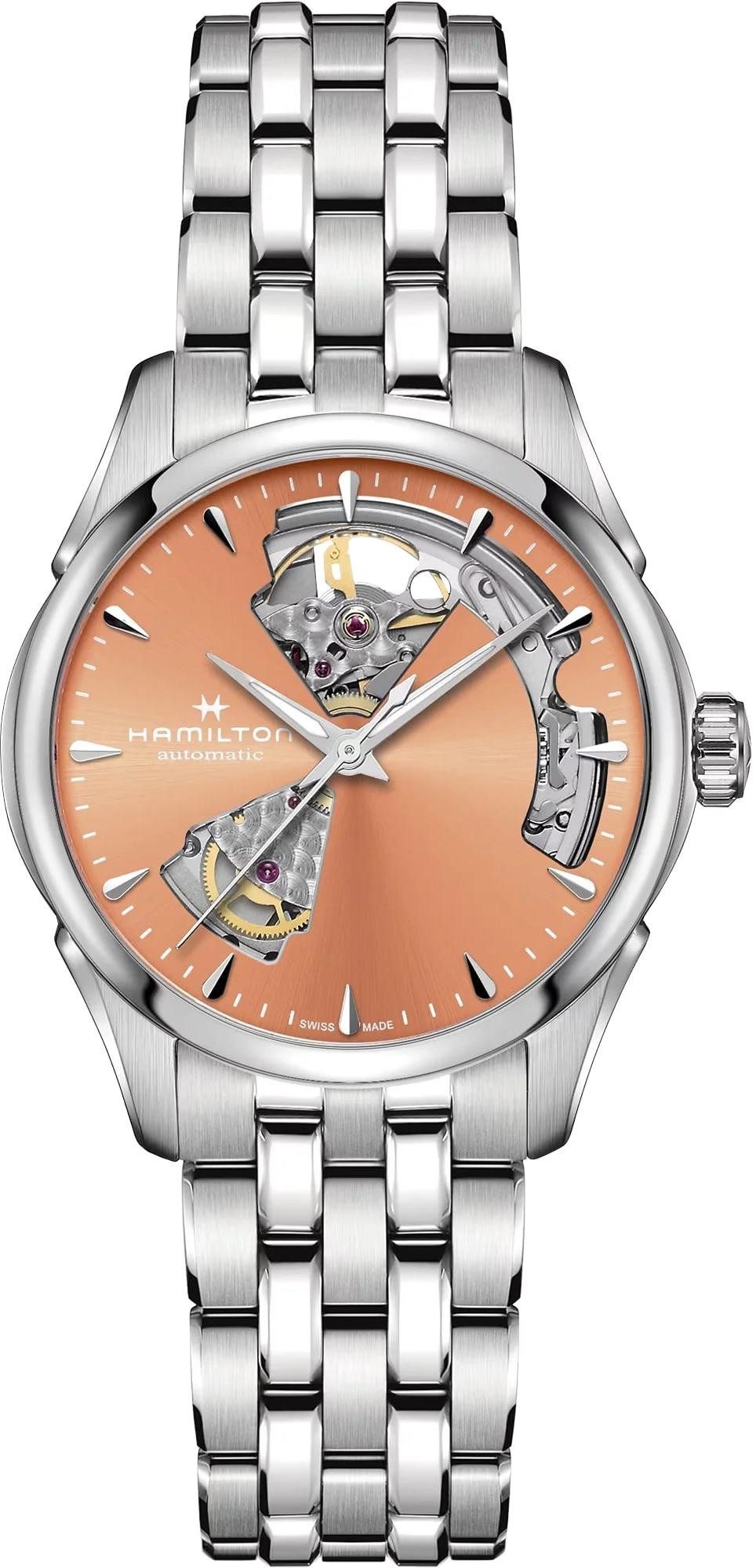 Hamilton Automatikuhr Jazzmaster Open Heart Lady Auto Damen Automatikuhr