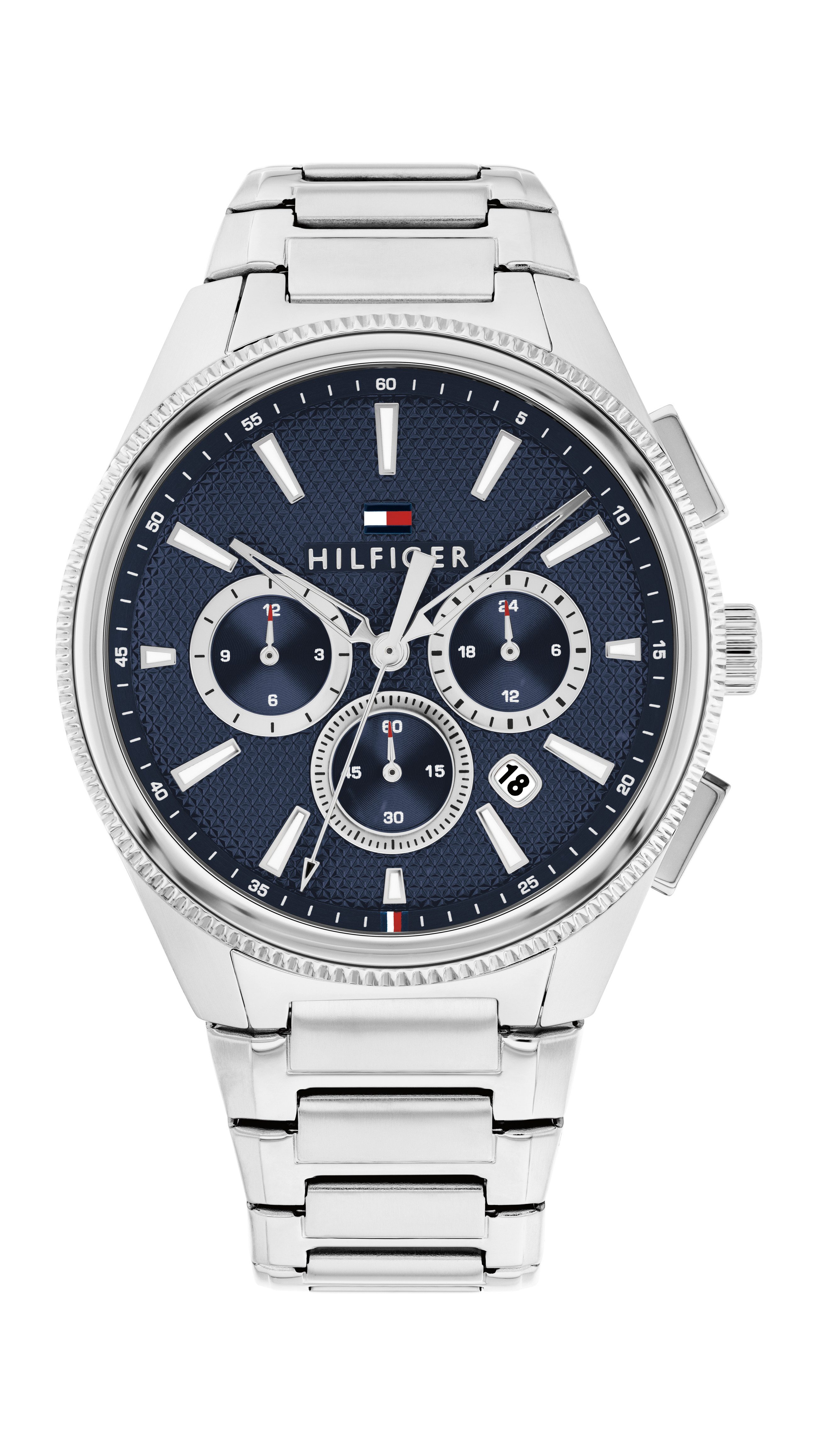 Tommy Hilfiger Multifunktionsuhr Sam 1792253, Quarzuhr, Armbanduhr, Herrenuhr, Edelstahlarmband, analog, Tag