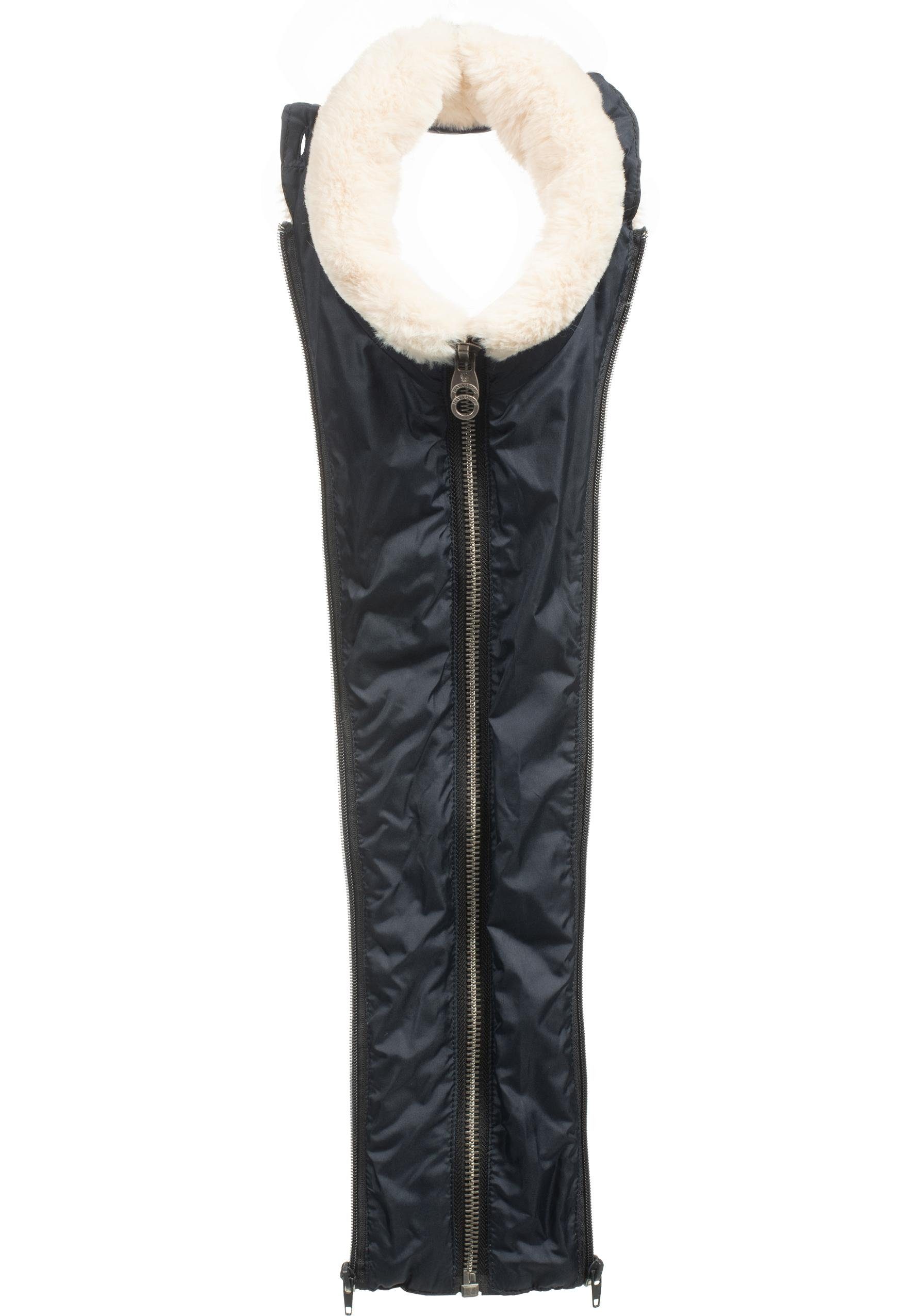 Navahoo Winterjacke Megan stylische Damen Steppjacke mit Teddyfutter