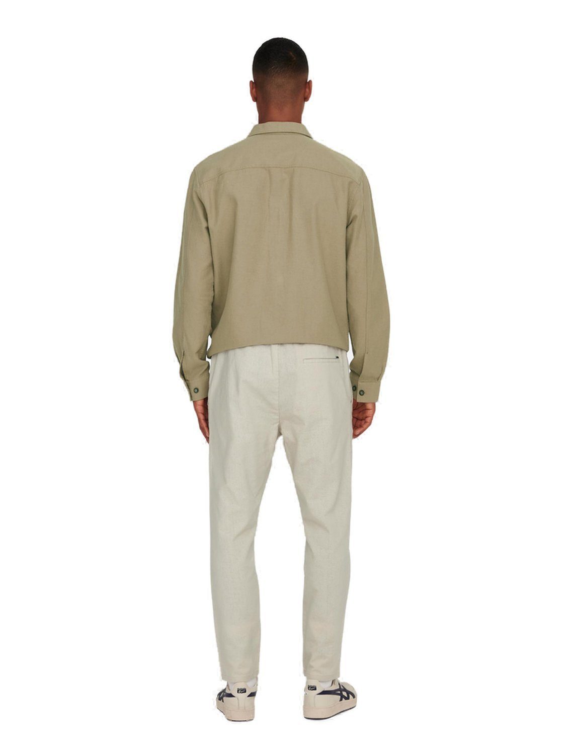 Only & Sons Herren Sweatpant ONSLINUS CROP LIN - Tapered Fit günstig online kaufen