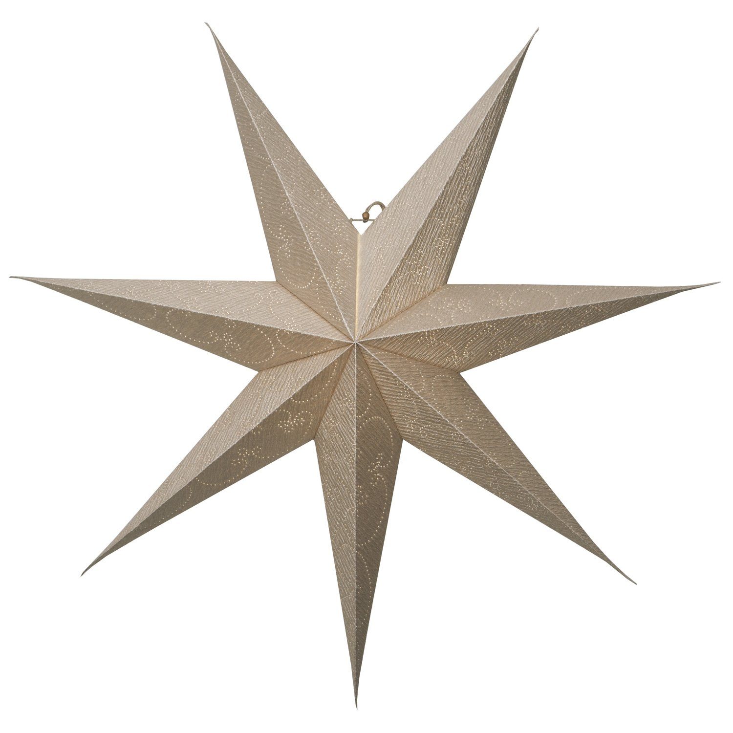 STAR TRADING LED Stern Papierstern Weihnachtsstern Leuchtstern hängend 7-zackig D: 75cm gold