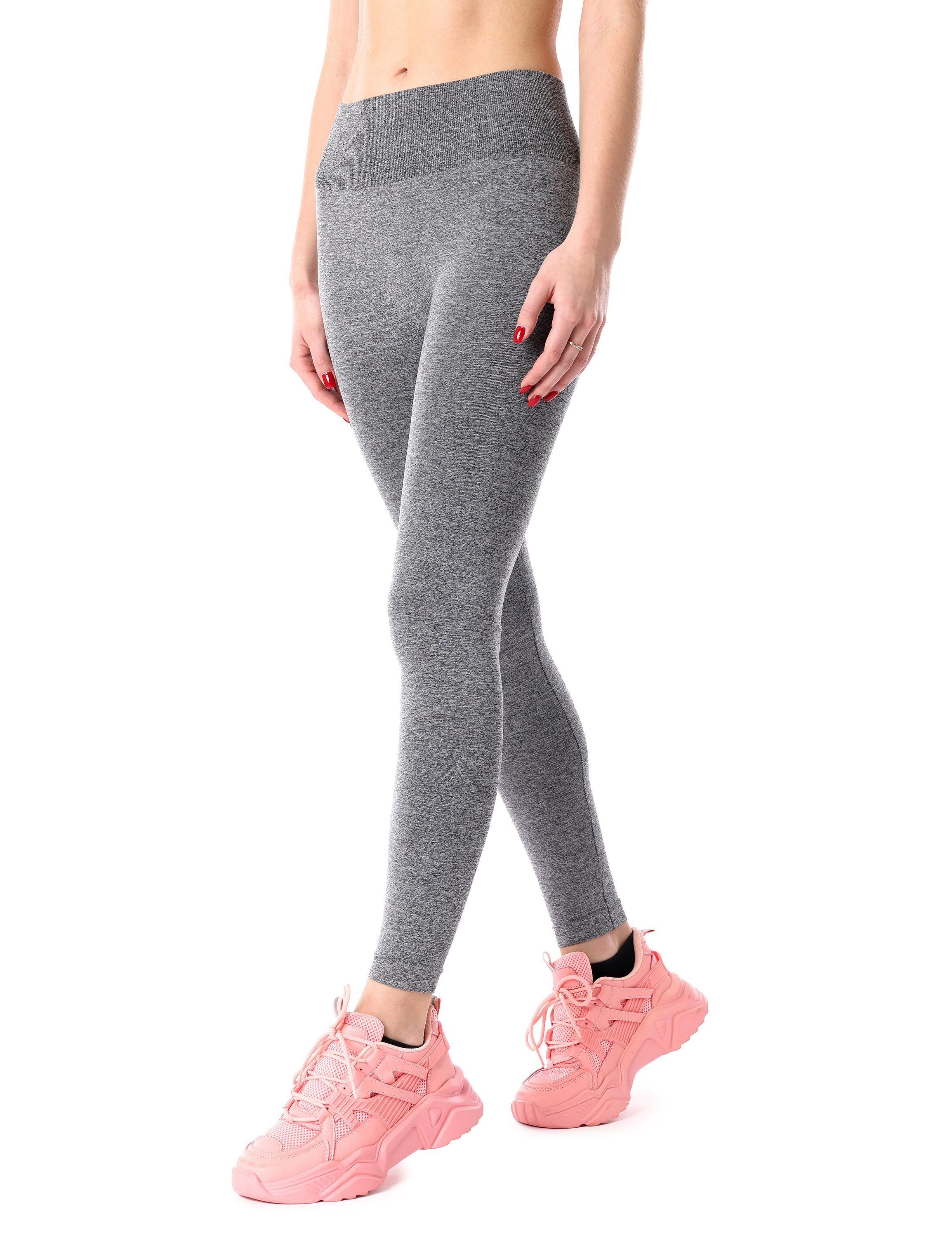 Merry Style Leggings Damen Nahtlose Leggings mit breitem Komfortbund MSGI056 (1-tlg) elastischer Bund