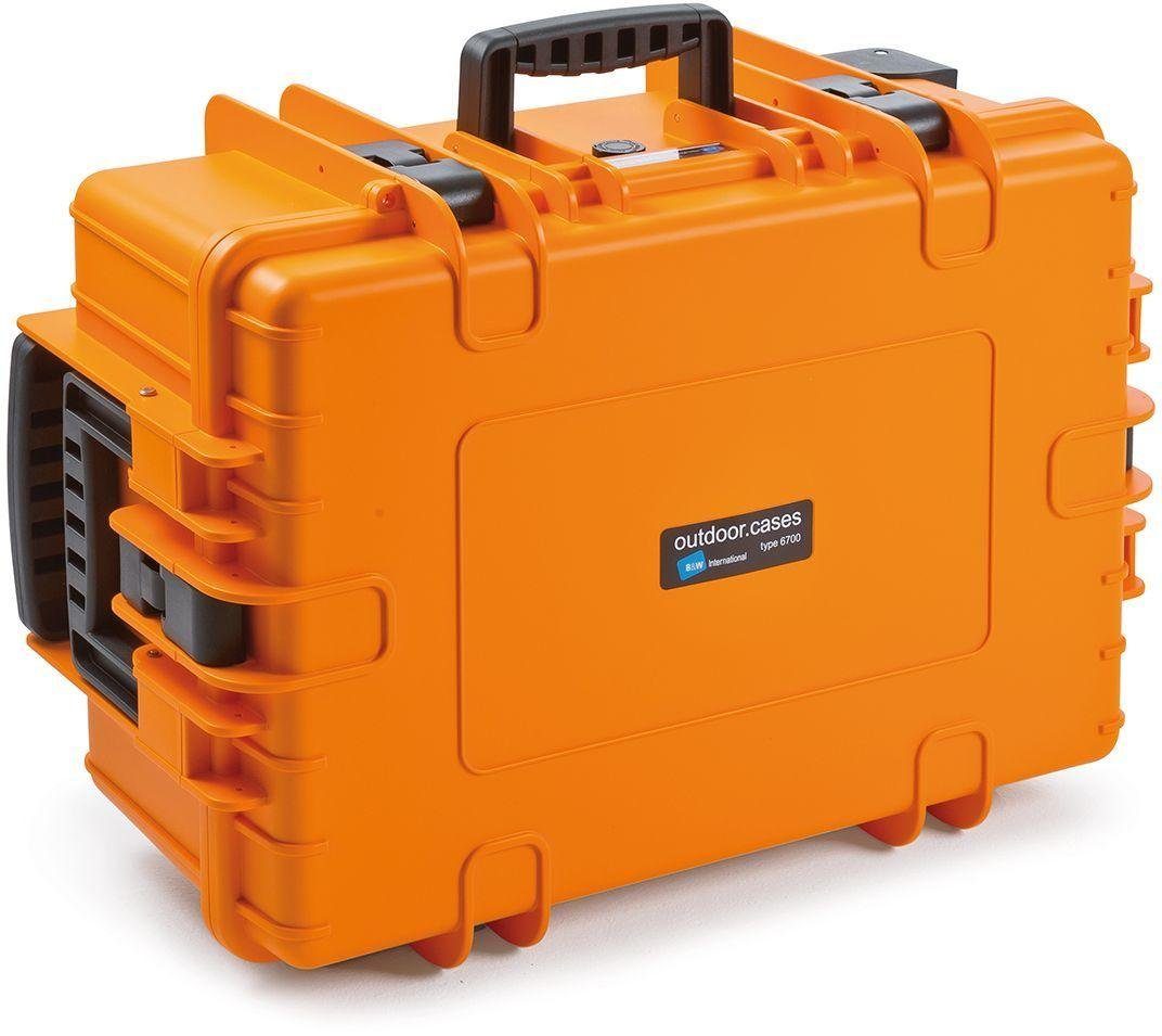 B&W International B&W Case Type 6700 RPD orange mit Facheinteilung