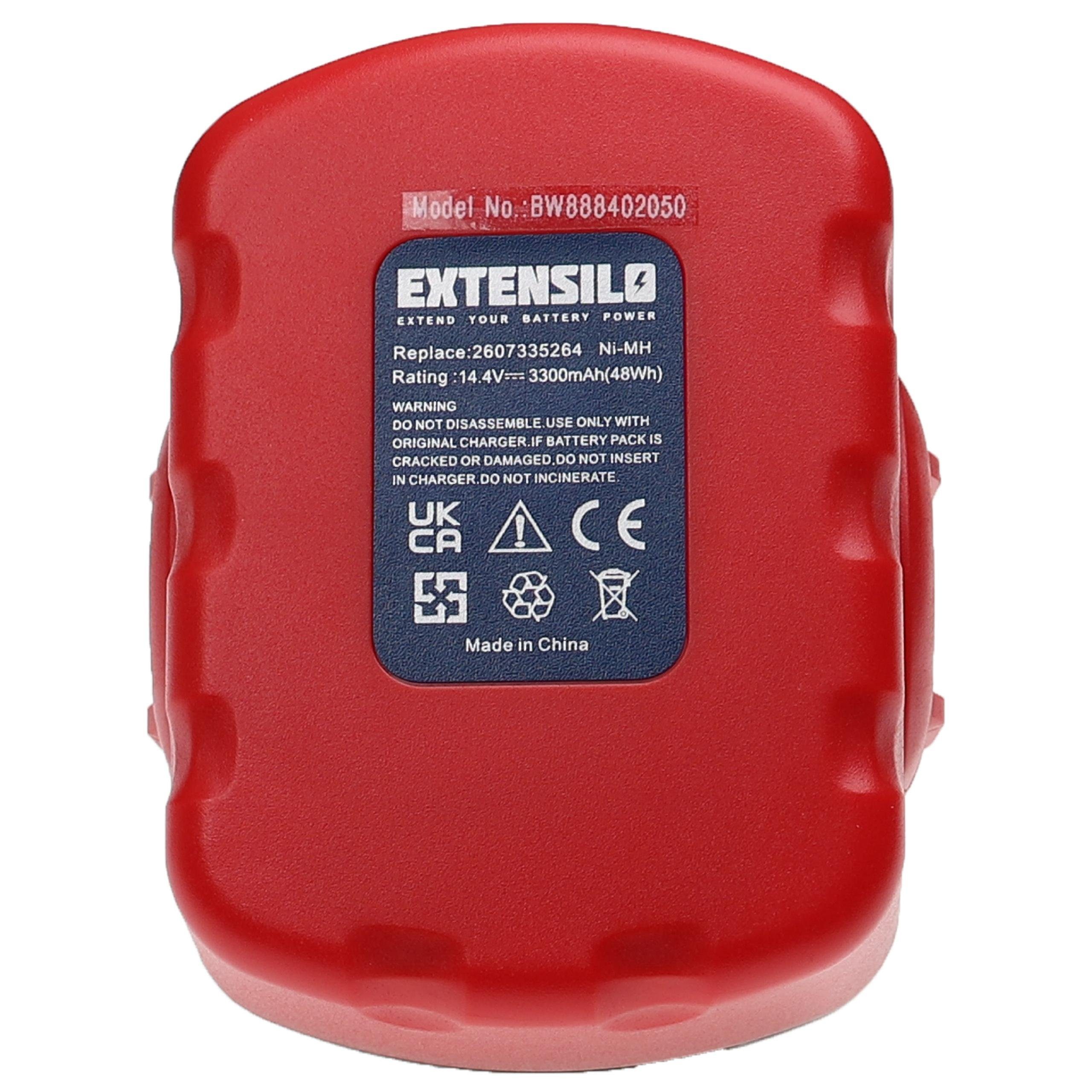 Extensilo Ersatz für Bosch BAT159, BAT140, BAT041 für Akku NiMH 3300 mAh (14,4 V)