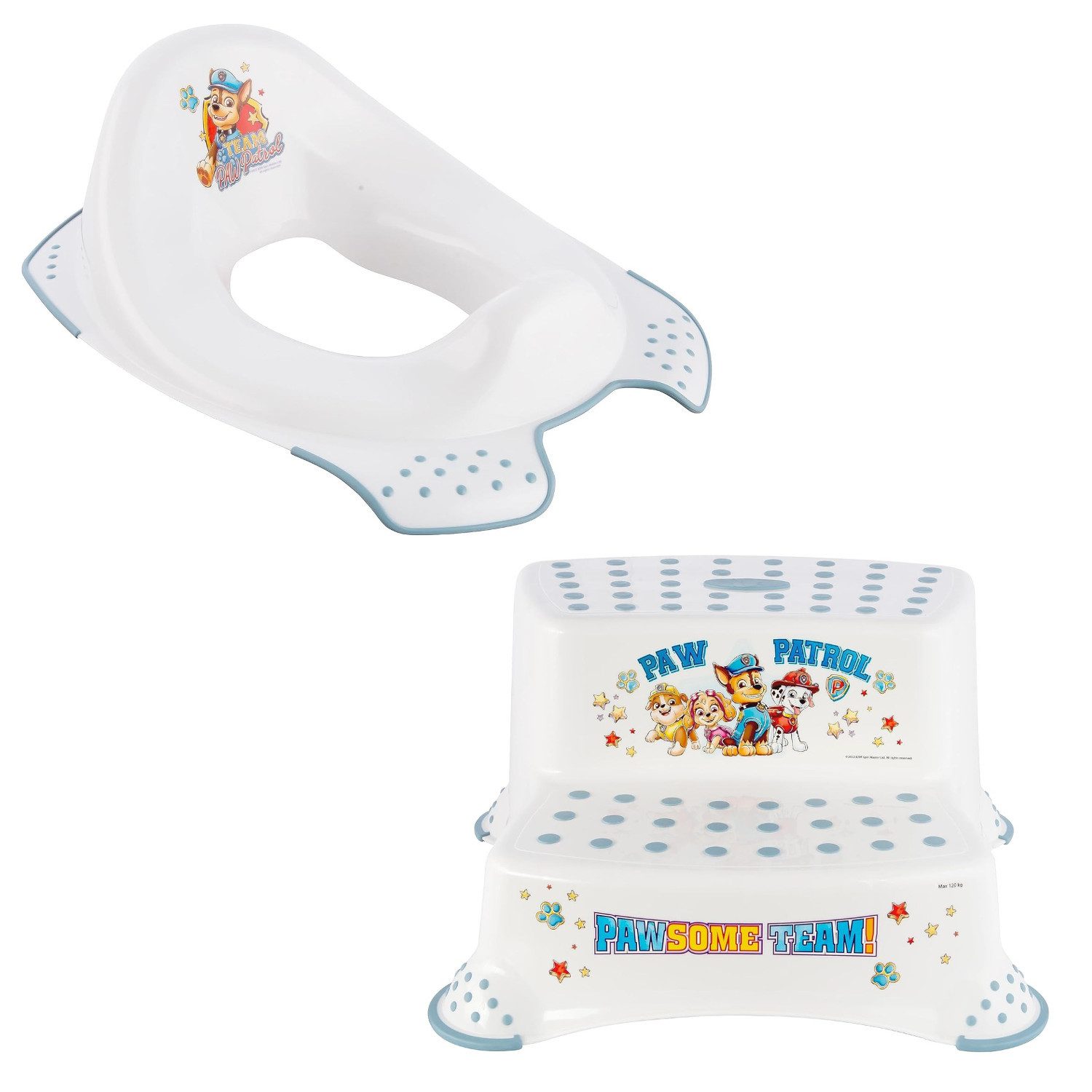 keeeper Kinder-Sitzauflage Paw Patrol Plattform-Toilettensitzbezug, Toilettensitzauflage und zweistufige Kinderplattform