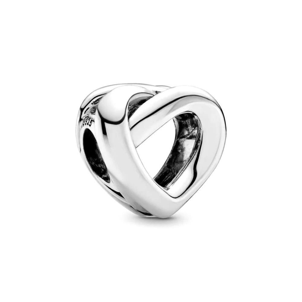 Charm-Einhänger Knotted heart silver charm