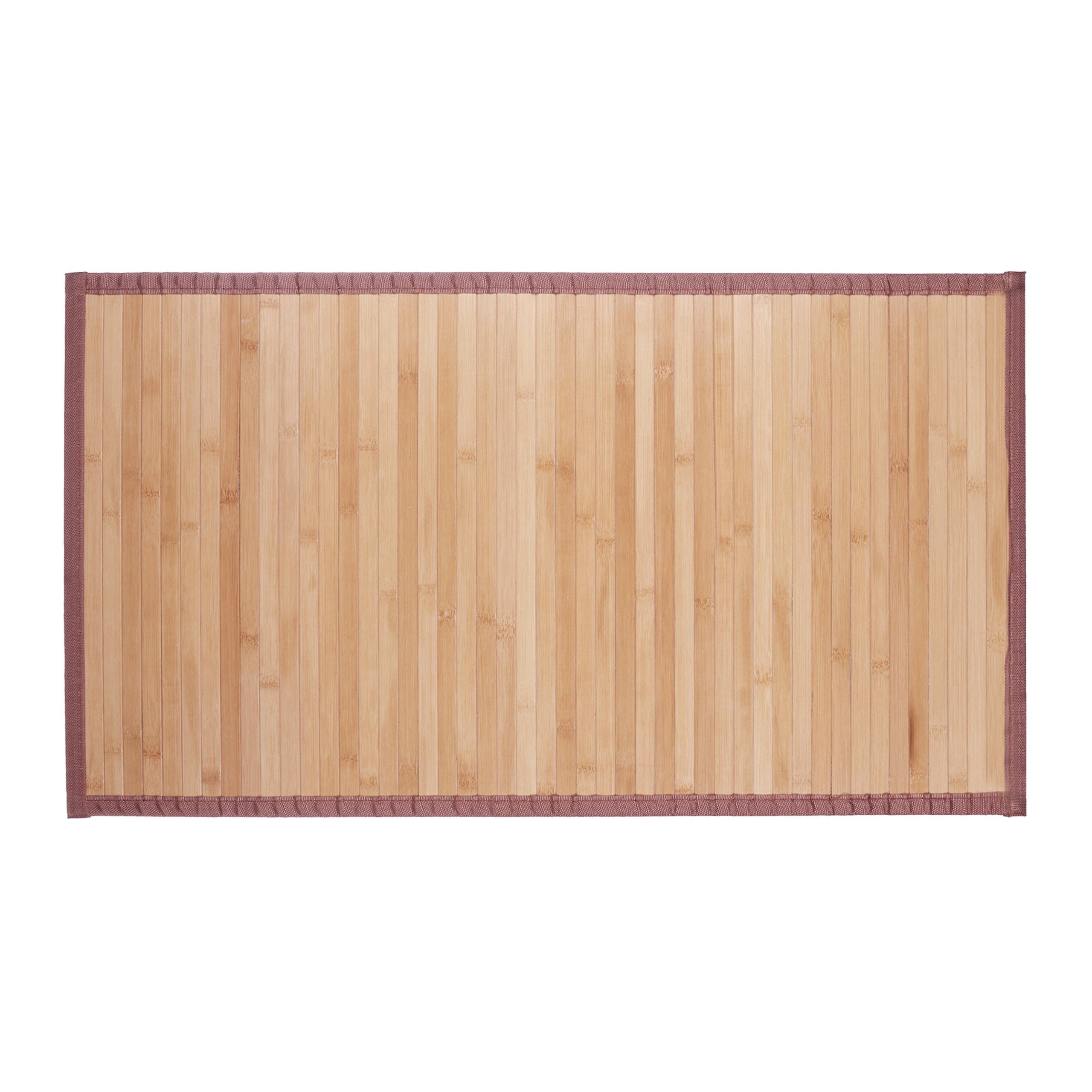 relaxdays Badematte Bambusmatte natur, Höhe 4 mm, Bambus, 80 x 45 cm günstig online kaufen