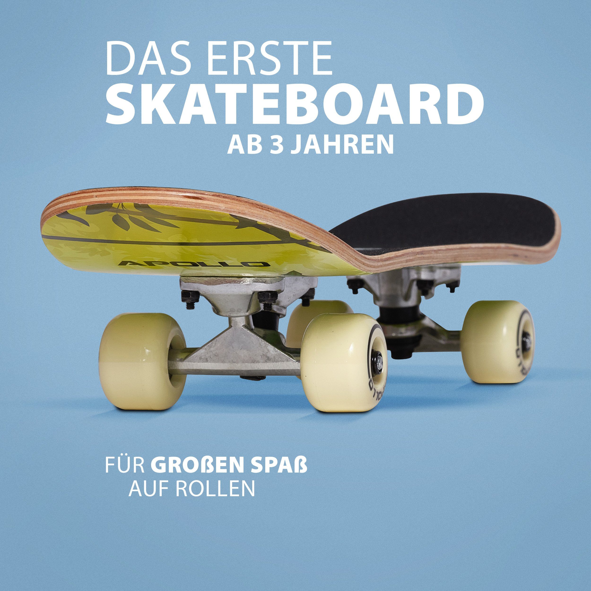 Apollo Skateboard Kinderskateboard 24" Kinder, Longboard, ABEC 3 und Aluminium Achsen