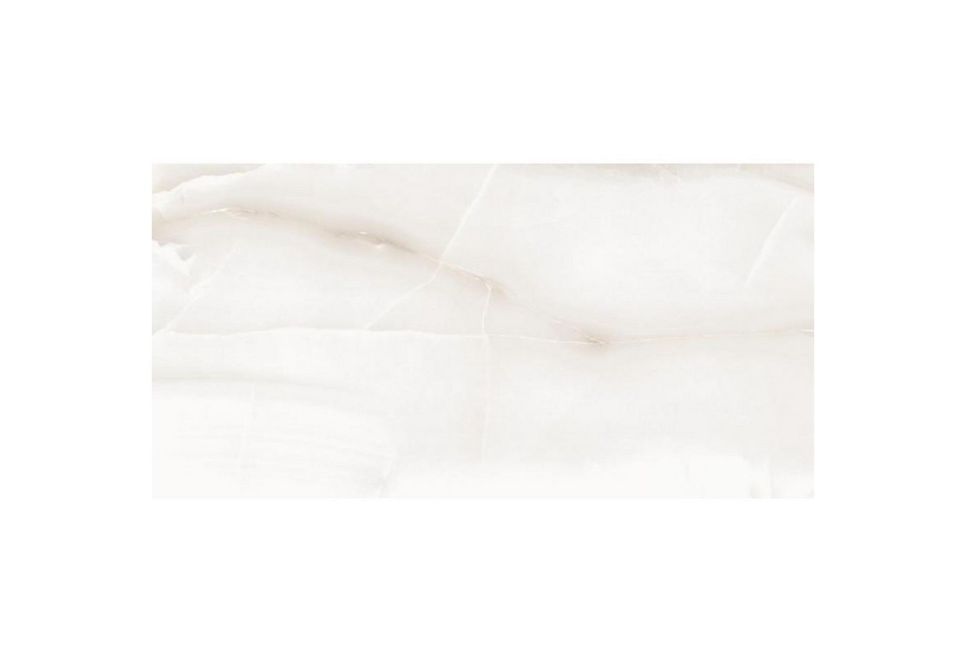 Thumbnail - Wandfliese 1 Paket (1,44 m) Fliesen MOONLIGHT ONYX (60 × 120 cm), poliert, weiß, Küche Bad Flur Wandverkleidung Marmorop...