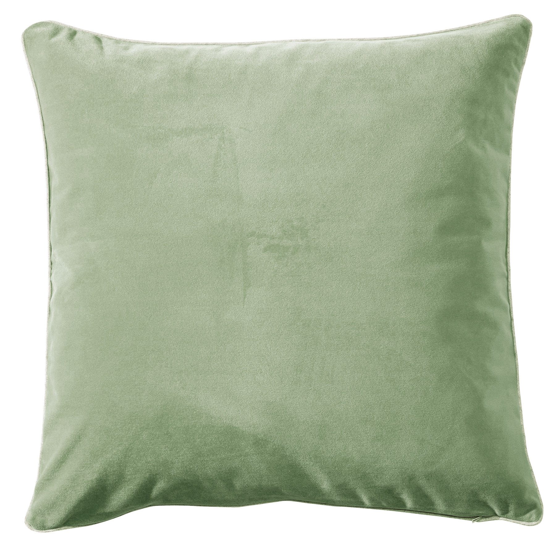 PICHLER Kissenhülle Velours uni Kissenhülle 2er Set 41 x 41 cm MELVA Rechteck jade, (2 Stück), Kissenbezug für Dekokissen Zierkissen Kissenhülle