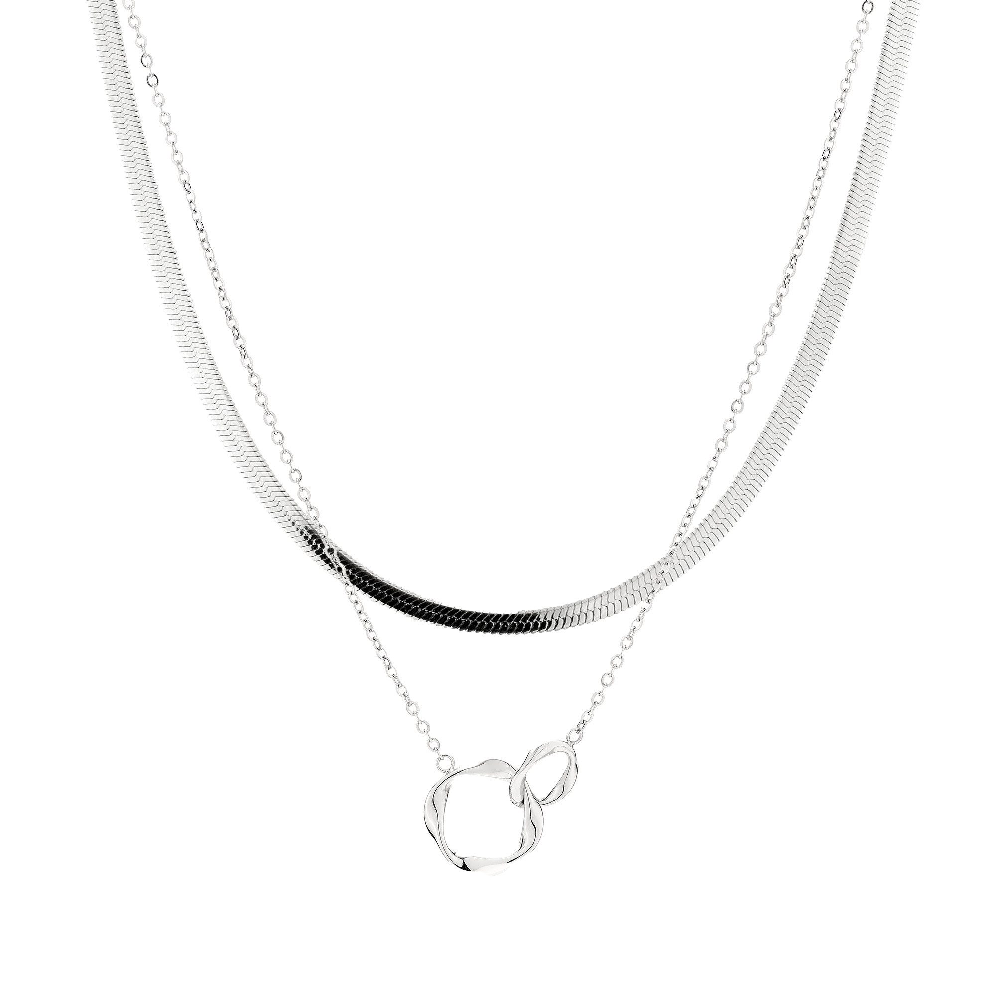 Schmuckset You & me Layering Edelstahl