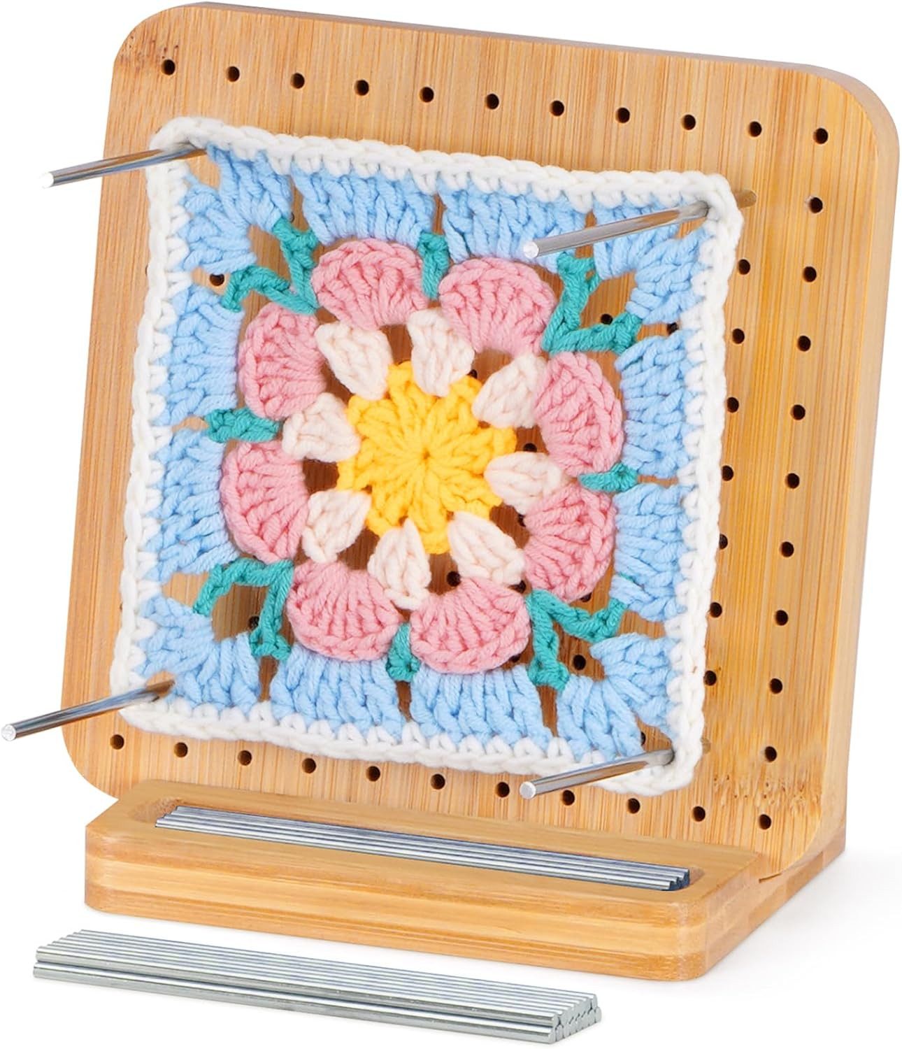 Lifewit Häkelnadeln Häkel-Blockierbrett, im Granny Square-Stil für Strick
