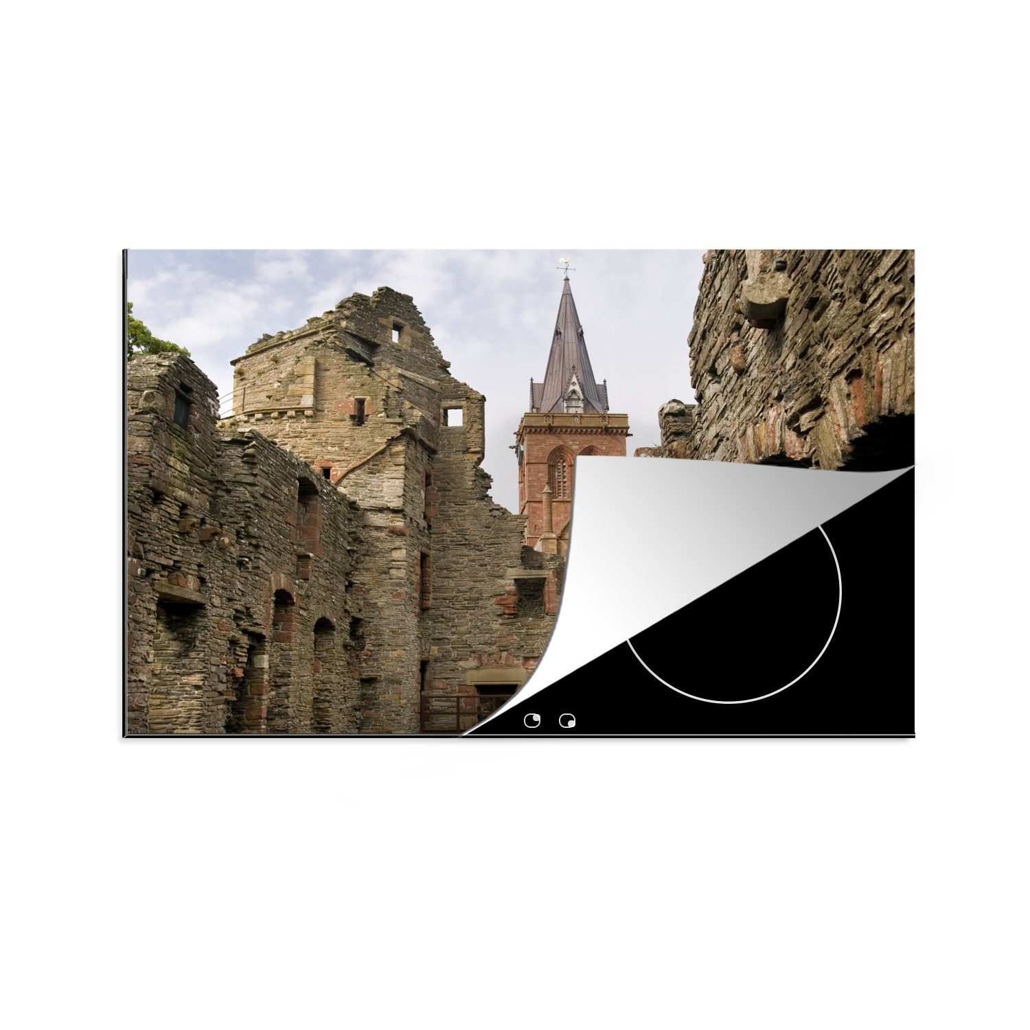 MuchoWow Herdblende-/Abdeckplatte St. Magnus Kathedrale, Vinyl, (1 tlg), 81x52 cm, Induktionskochfeld Schutz für die küche, Ceranfeldabdeckung