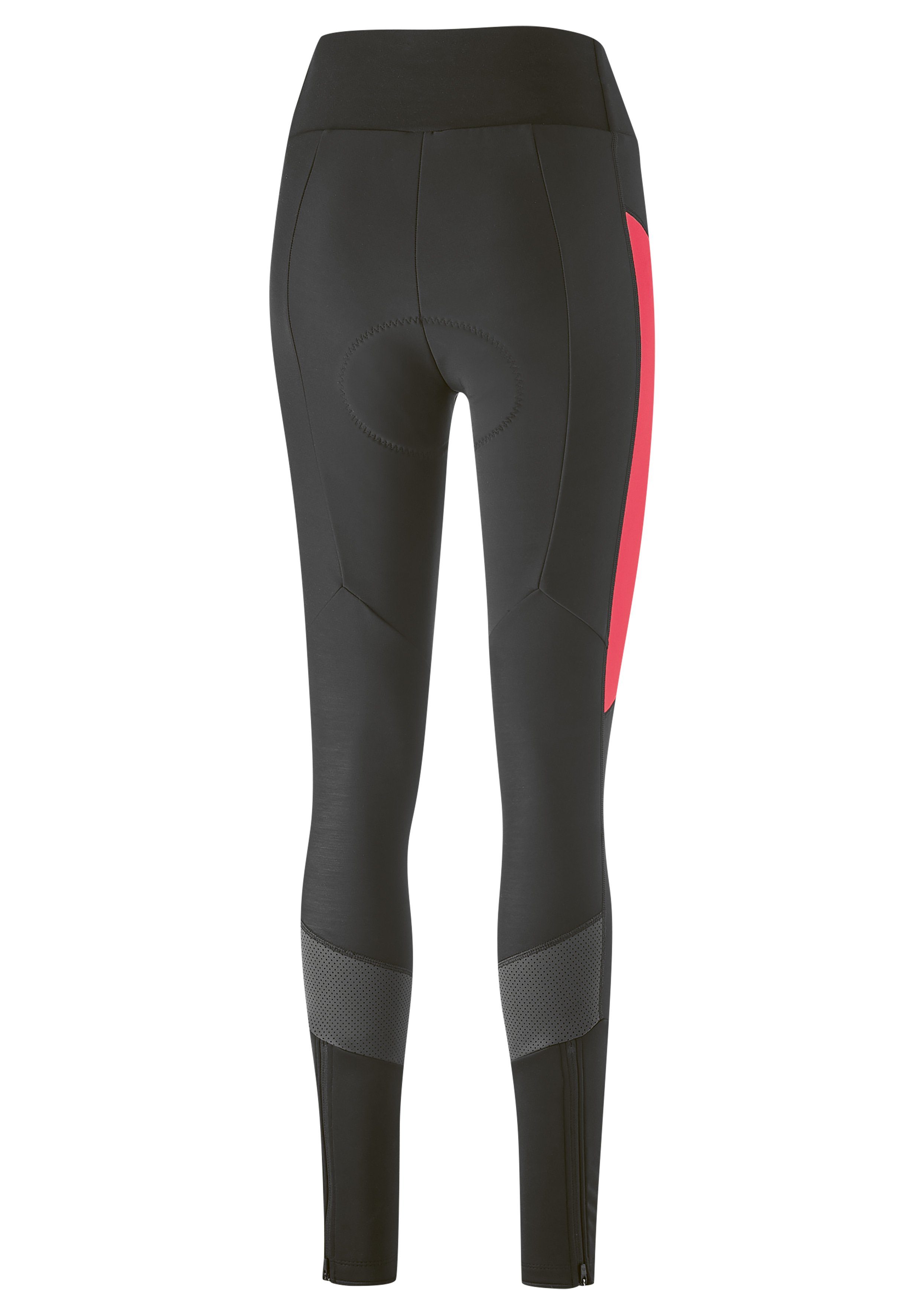 Gonso neonpink Sitzpolster Damen Softshell Tartu Radhose, lange Radlerhose 2 Fahrradhose mit