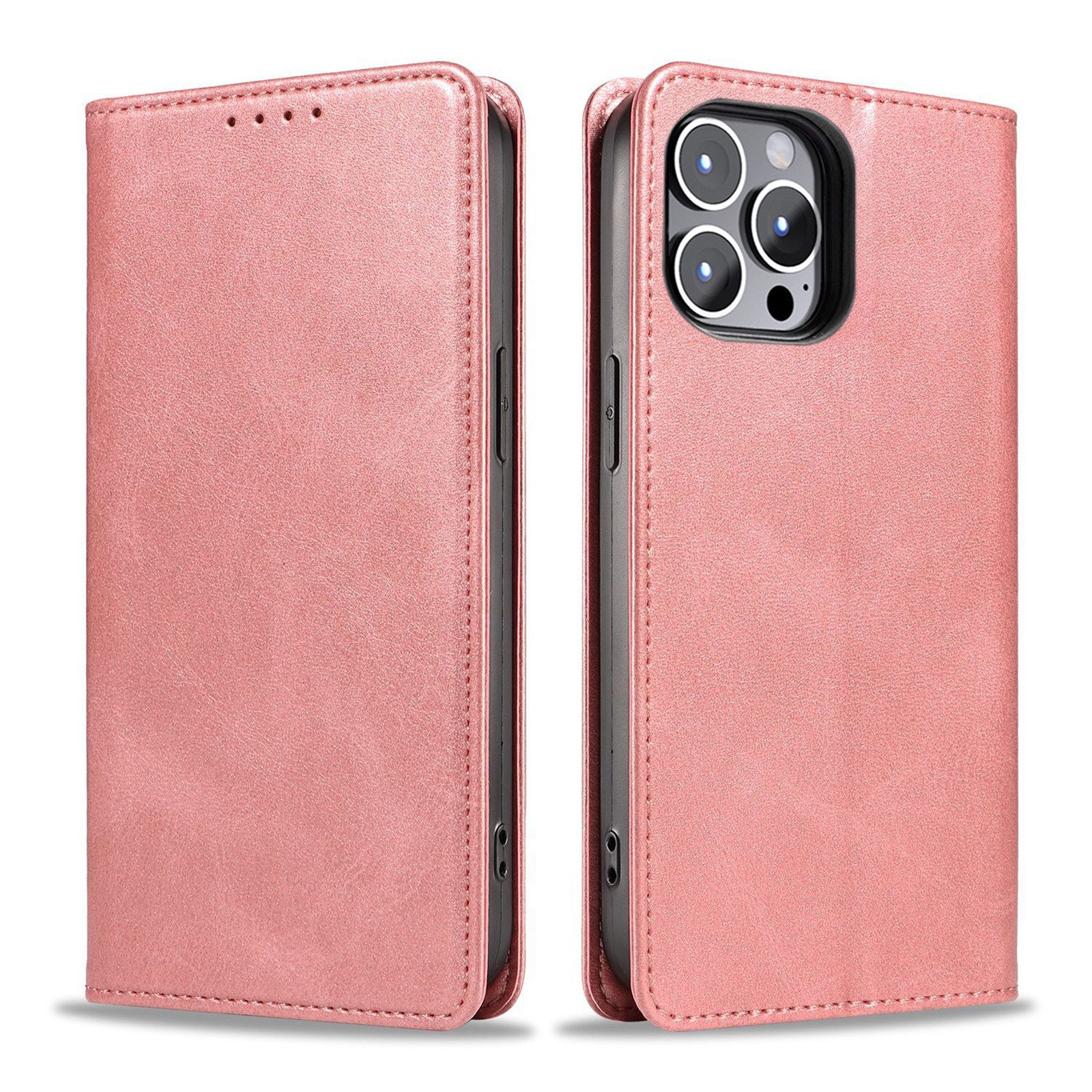 Tec-Expert Handyhülle Tasche Hülle für Apple iPhone 13 Pro Max 6.7 Zoll, 6.7", Cover Klapphülle Case mit Kartenfach Fliphülle aufstellbar