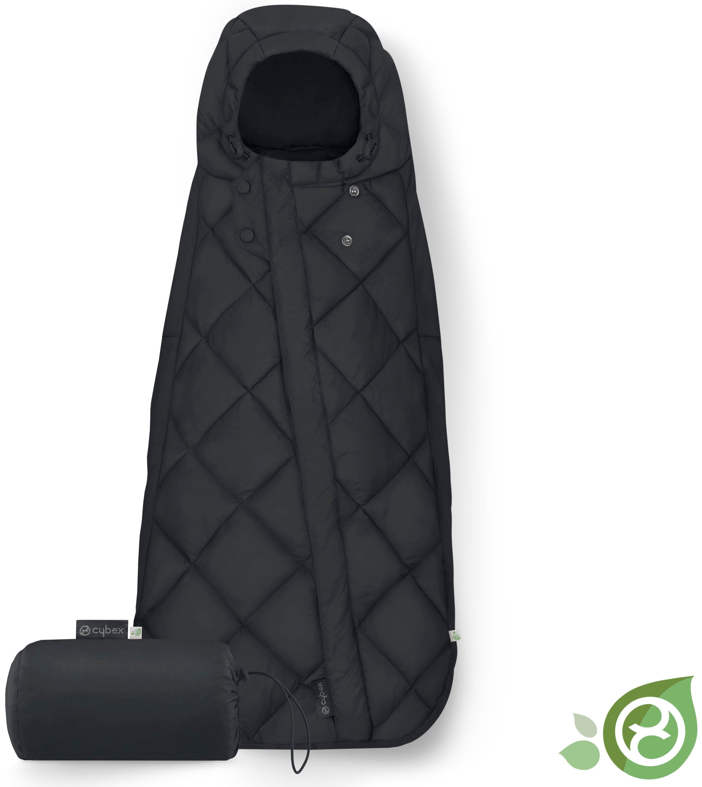 Cybex Fußsack Snogga Mini 2, moon black, für Babyschalen