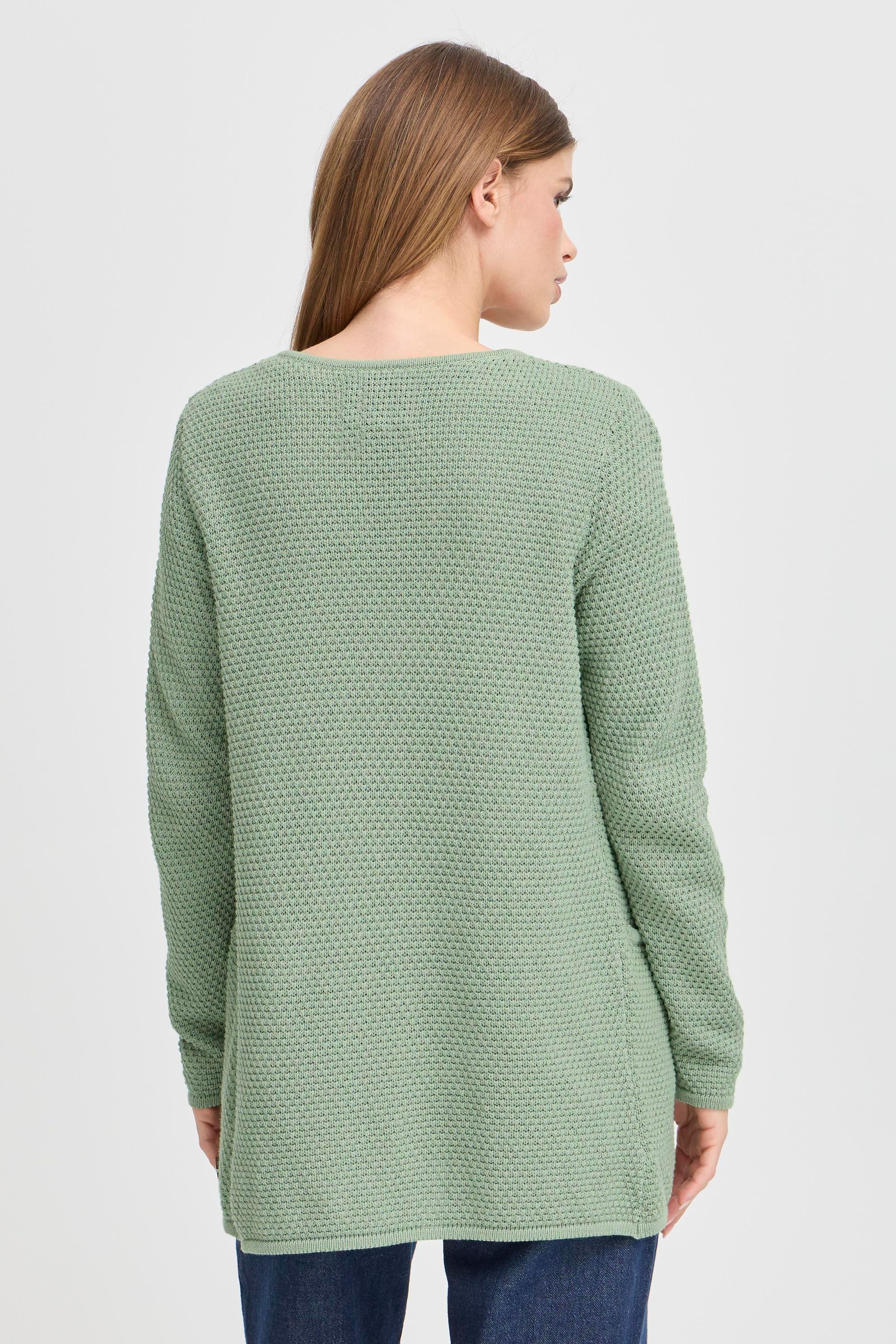 OXMO Strickjacke OXHilda Strickjacke im Perlstrickmuster