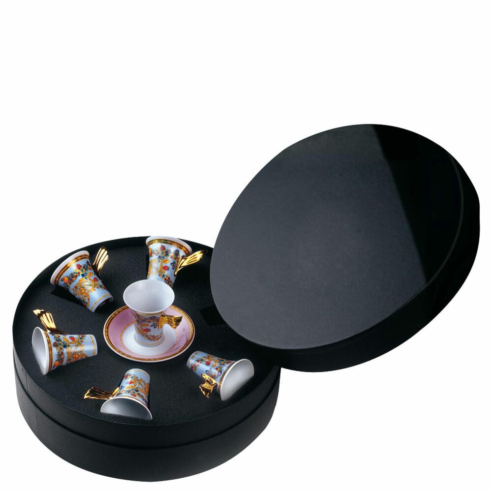 Rosenthal meets Versace Espressotasse 6er-Set Le jardin de Versace, 6-tlg., Porzellan