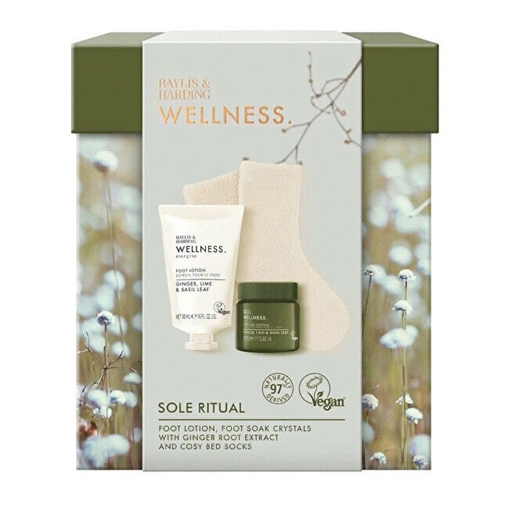 Baylis Harding Fußbad Wellness Ginger, Lime & Basil Fußpflege-Geschenkset 3-tlg