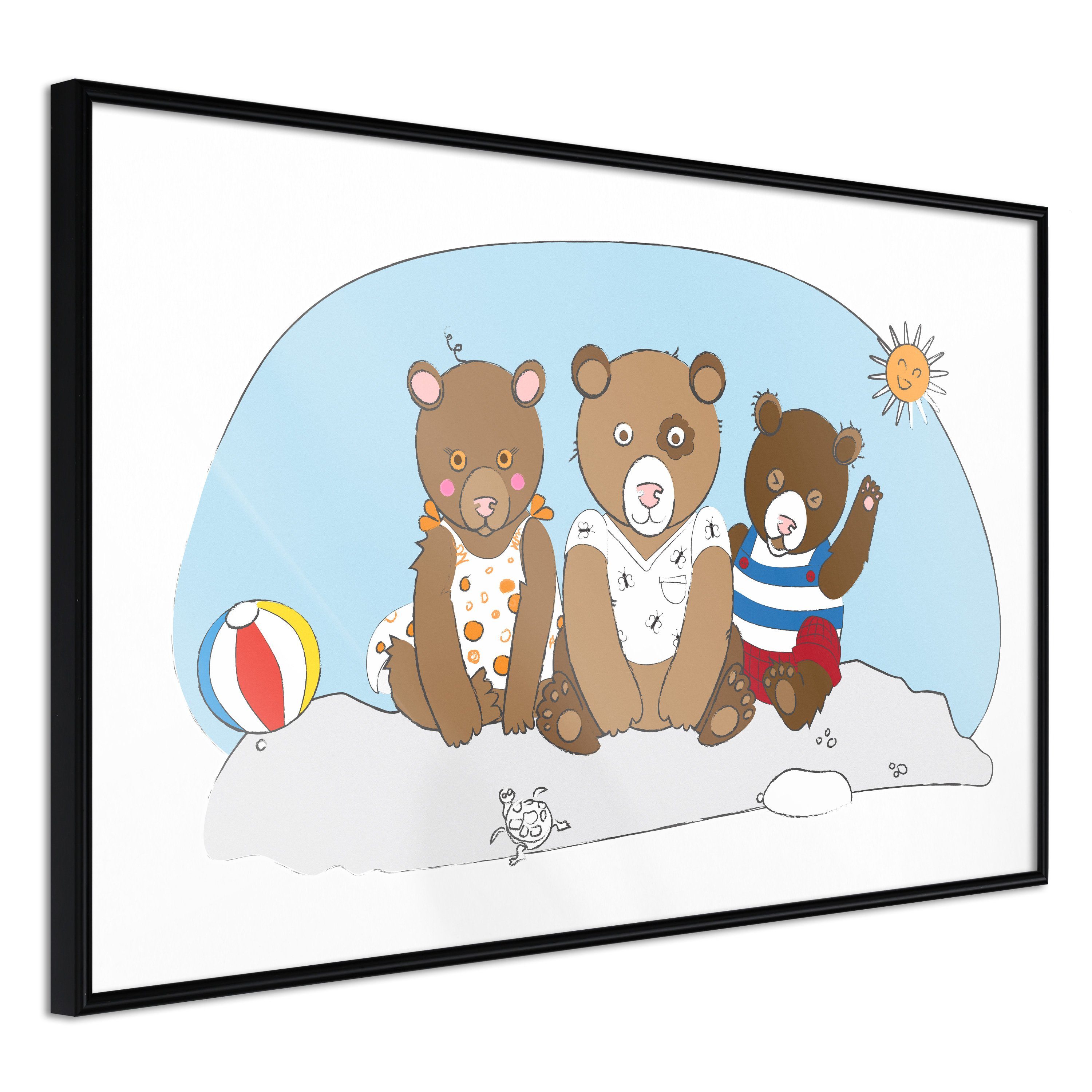 Artgeist Poster Teddy Bears on the Beach